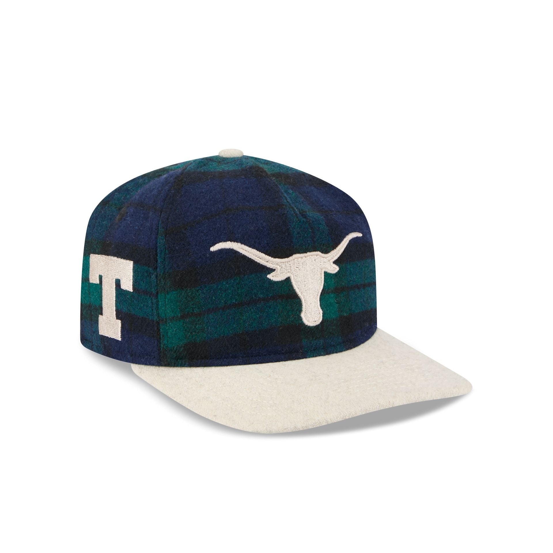 Texas Longhorns Plaid Letterman 19Twenty Adjustable Hat