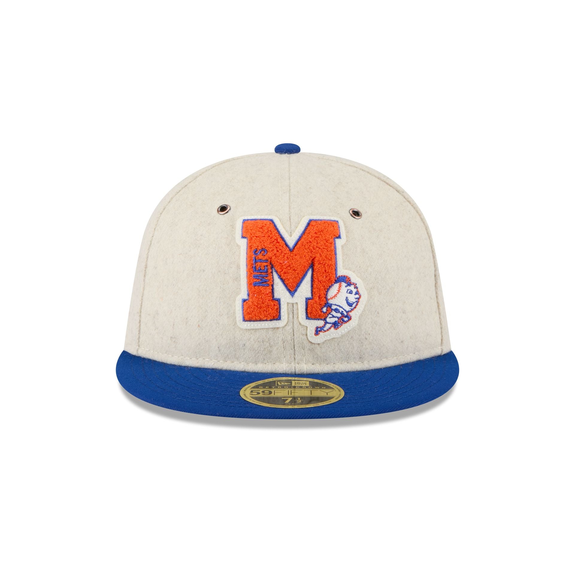 Alternative view of New York Mets Wool Letterman Retro Crown 59Fifty Fitted Hat
