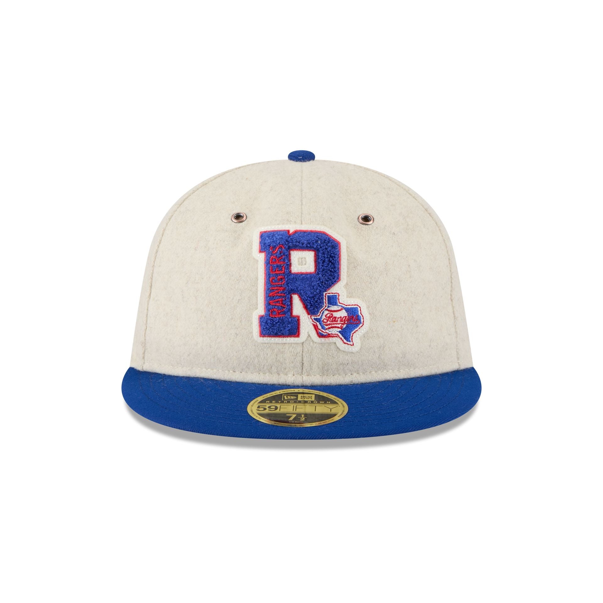 Alternative view of Texas Rangers Wool Letterman Retro Crown 59Fifty Fitted Hat