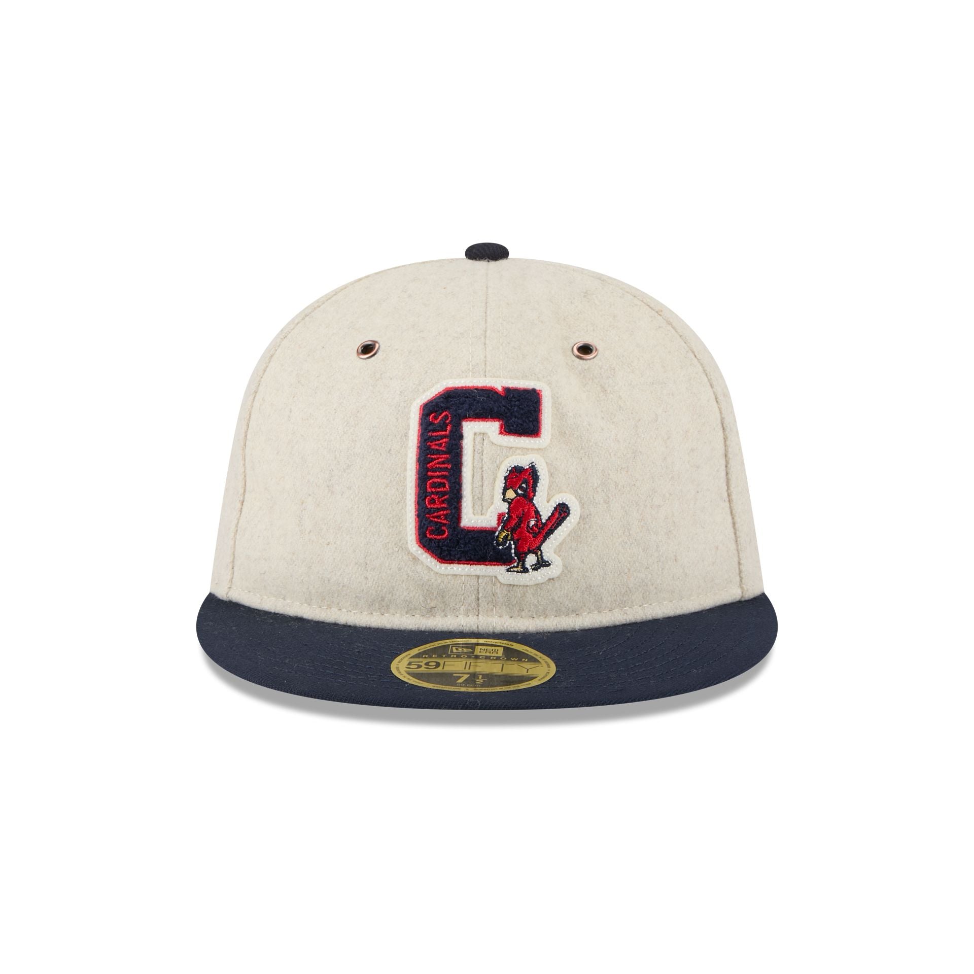Alternative view of St. Louis Cardinals Wool Letterman Retro Crown 59Fifty Fitted Hat