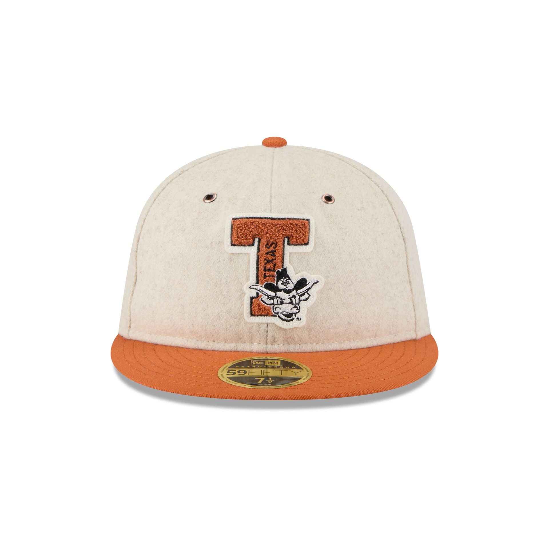 Alternative view of Texas Longhorns College Vault Wool Letterman Retro Crown 59Fifty Fitted Hat