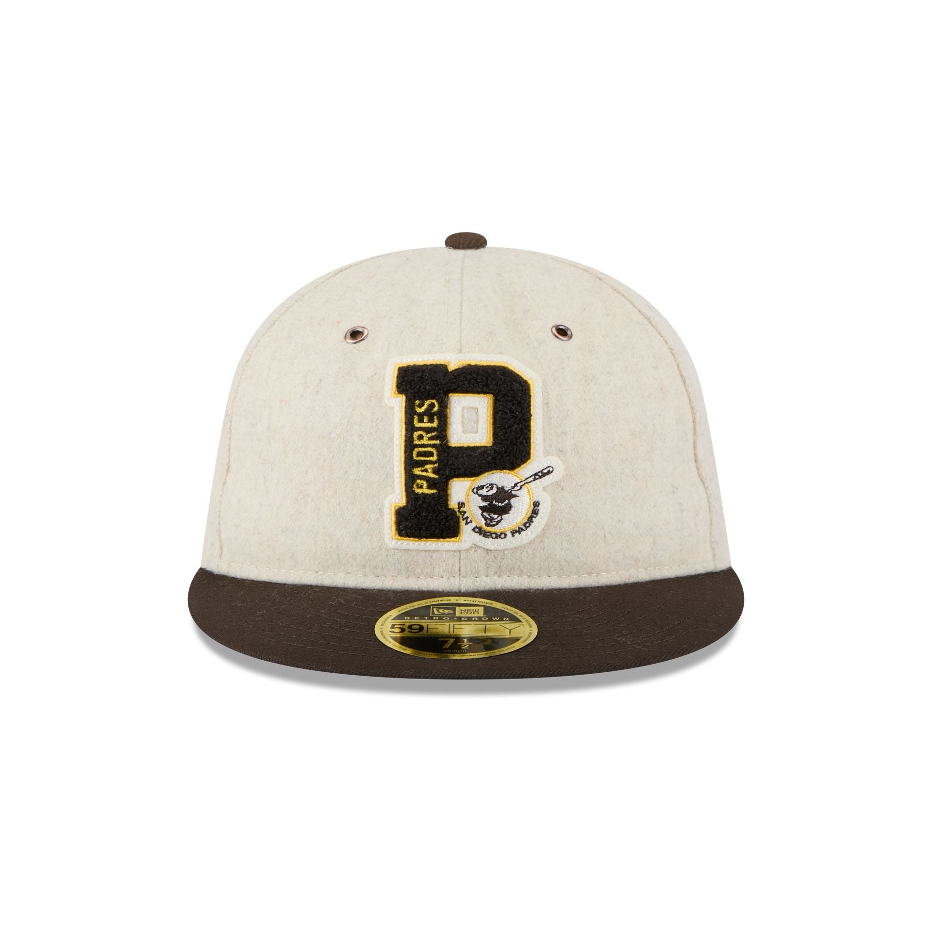 Alternative view of San Diego Padres Wool Letterman Retro Crown 59Fifty Fitted Hat