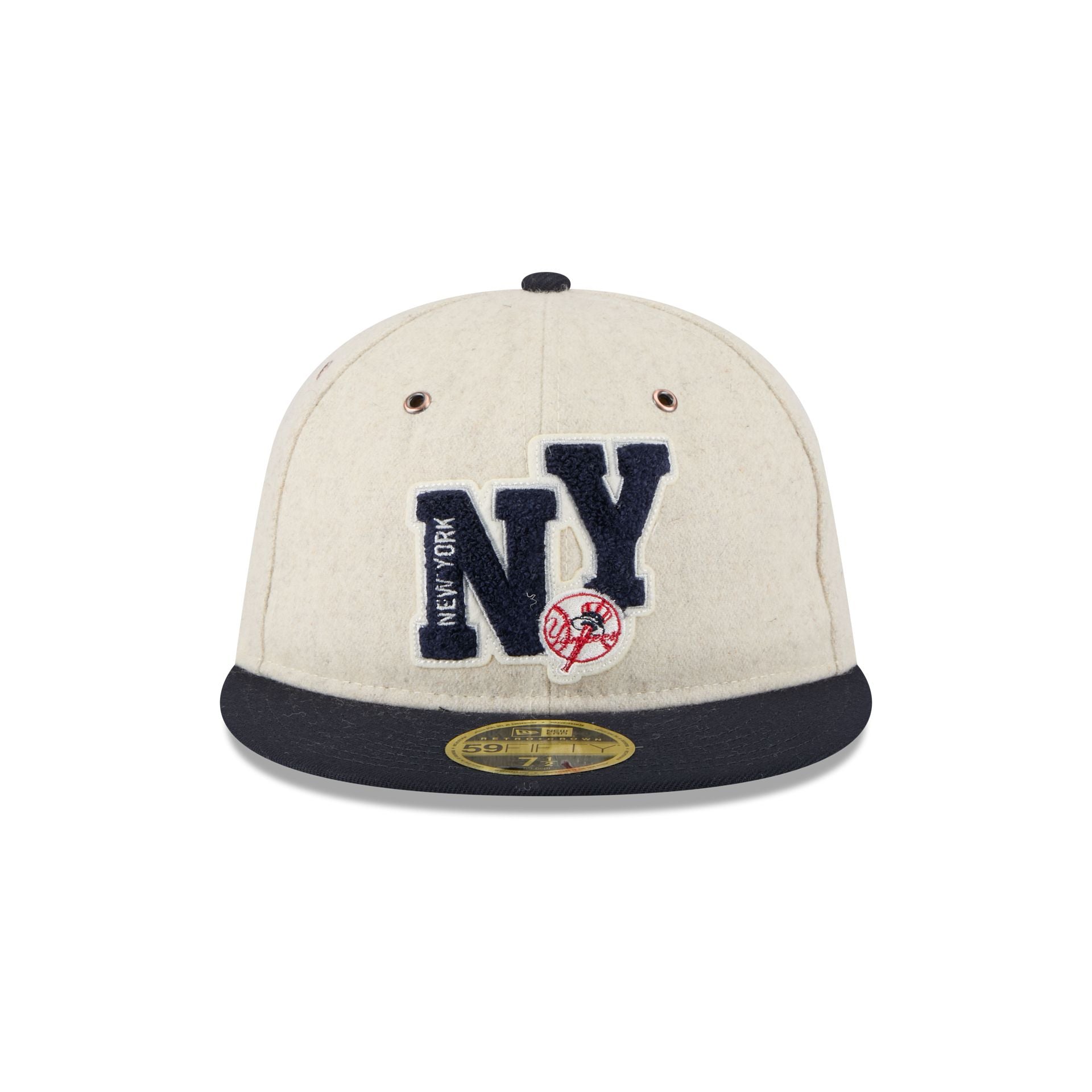Alternative view of New York Yankees Wool Letterman Retro Crown 59Fifty Fitted Hat