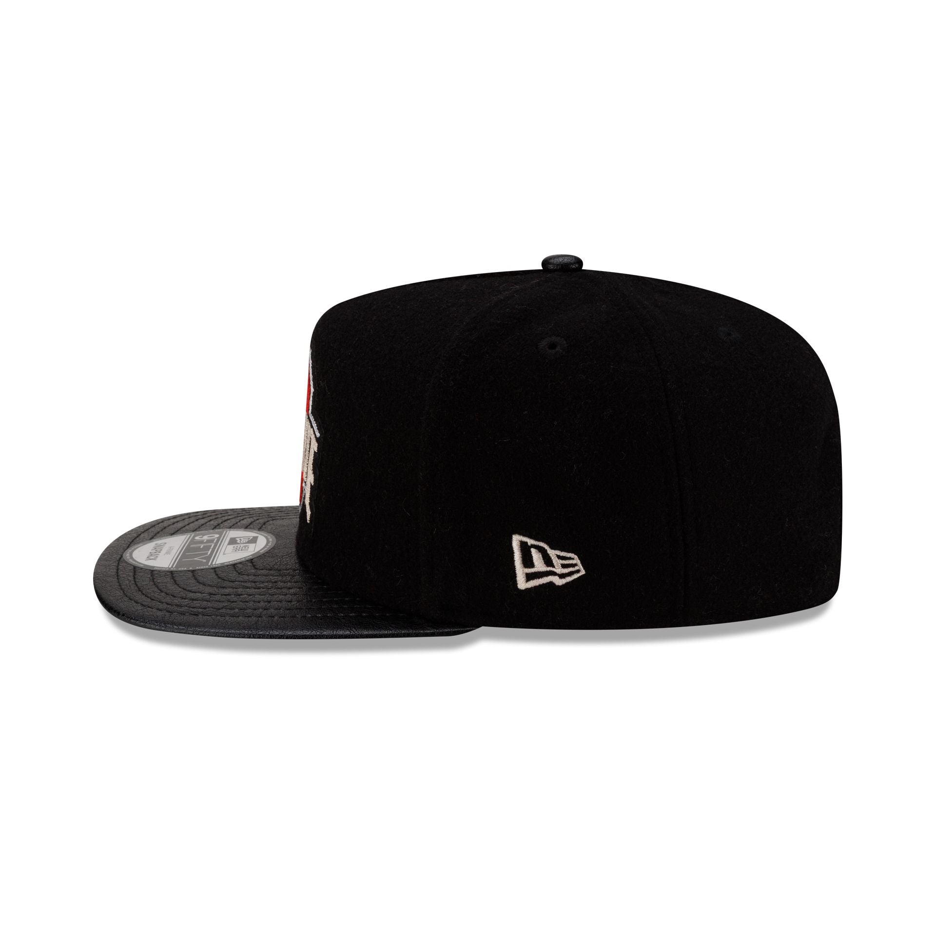 Ohio State Buckeyes Wool Letterman 9Fifty A-Frame Snapback Hat - Image 5