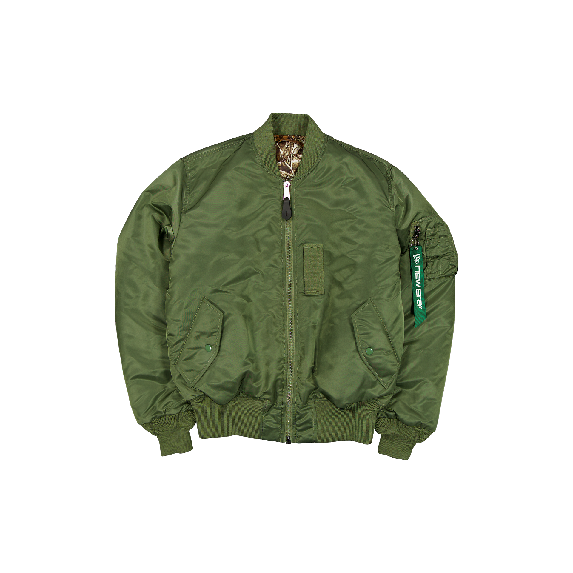 Alternative view of New Era Branded X Realtree® Alpha Industries New Olive Bomber Jacket