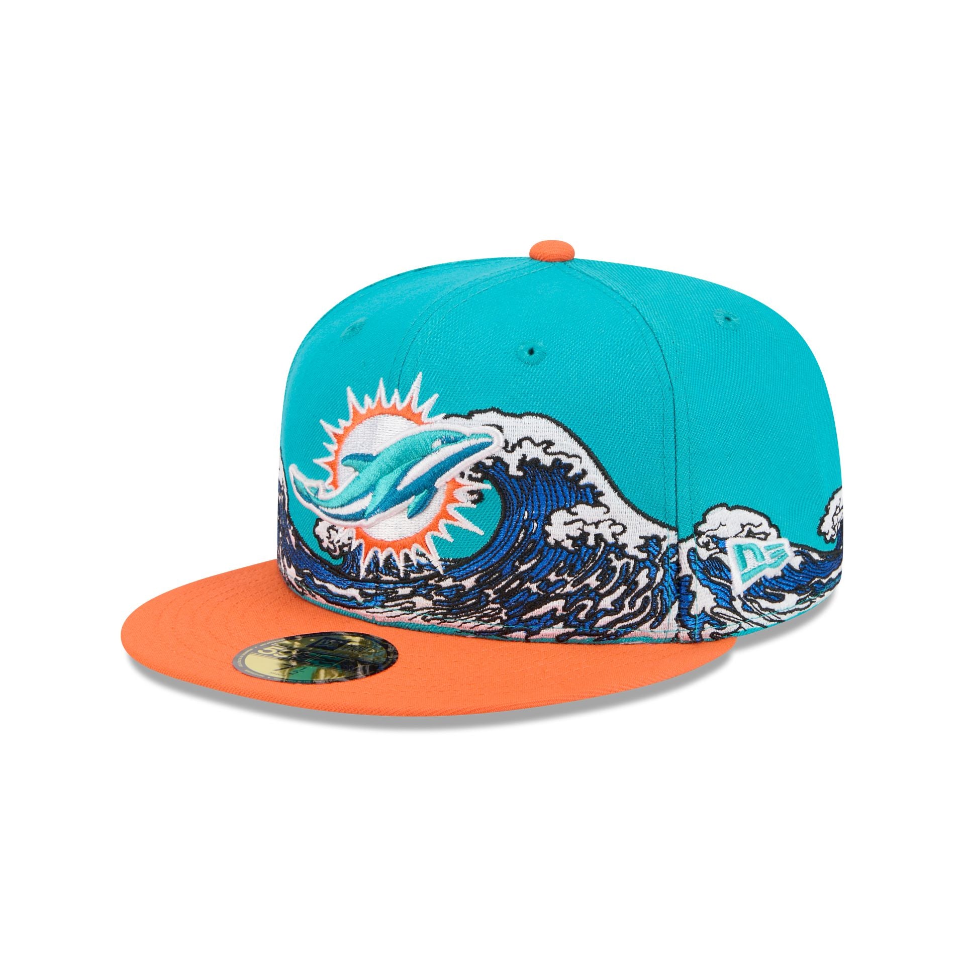 Miami Dolphins Tidal Flow 59Fifty Fitted Hat