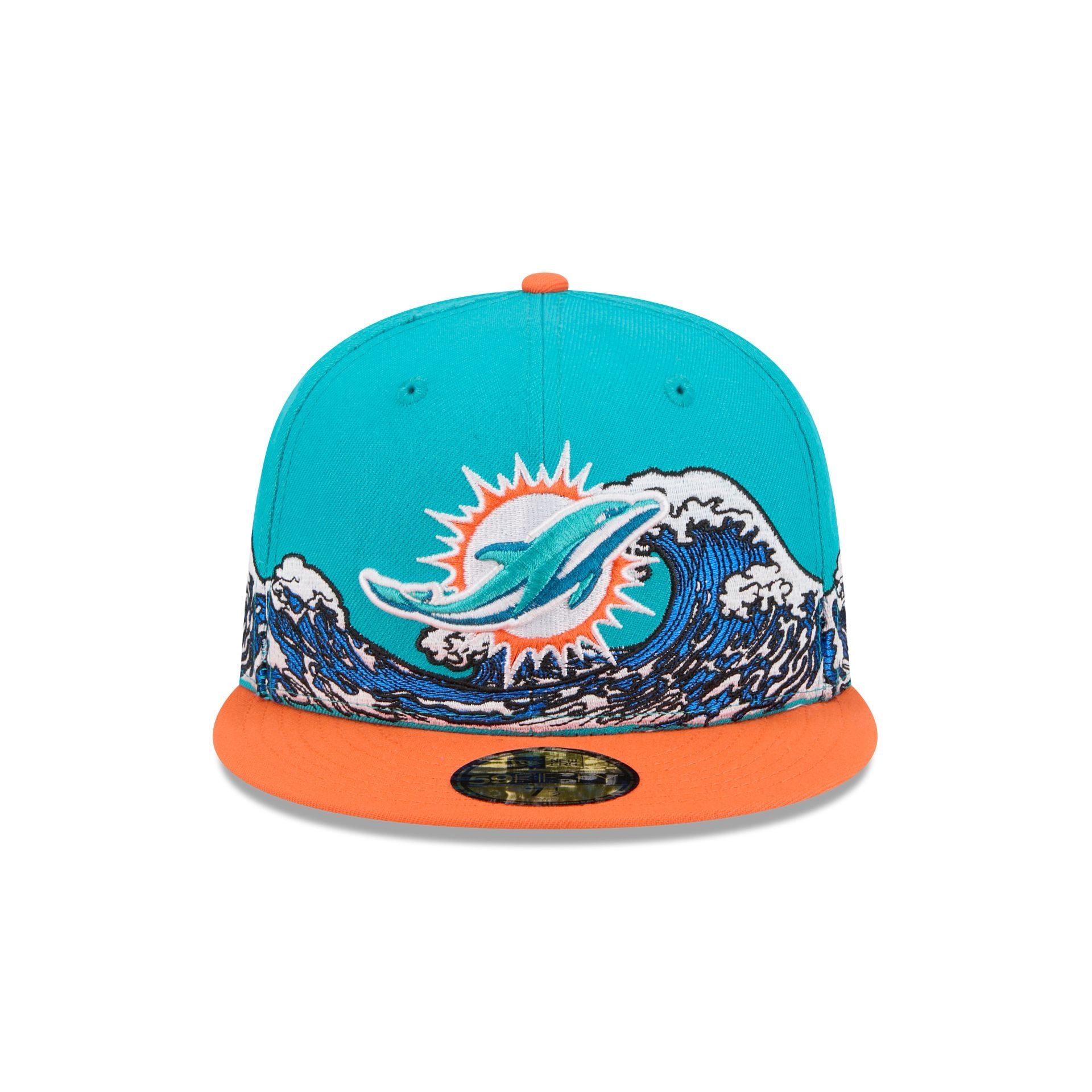 Alternative view of Miami Dolphins Tidal Flow 59Fifty Fitted Hat