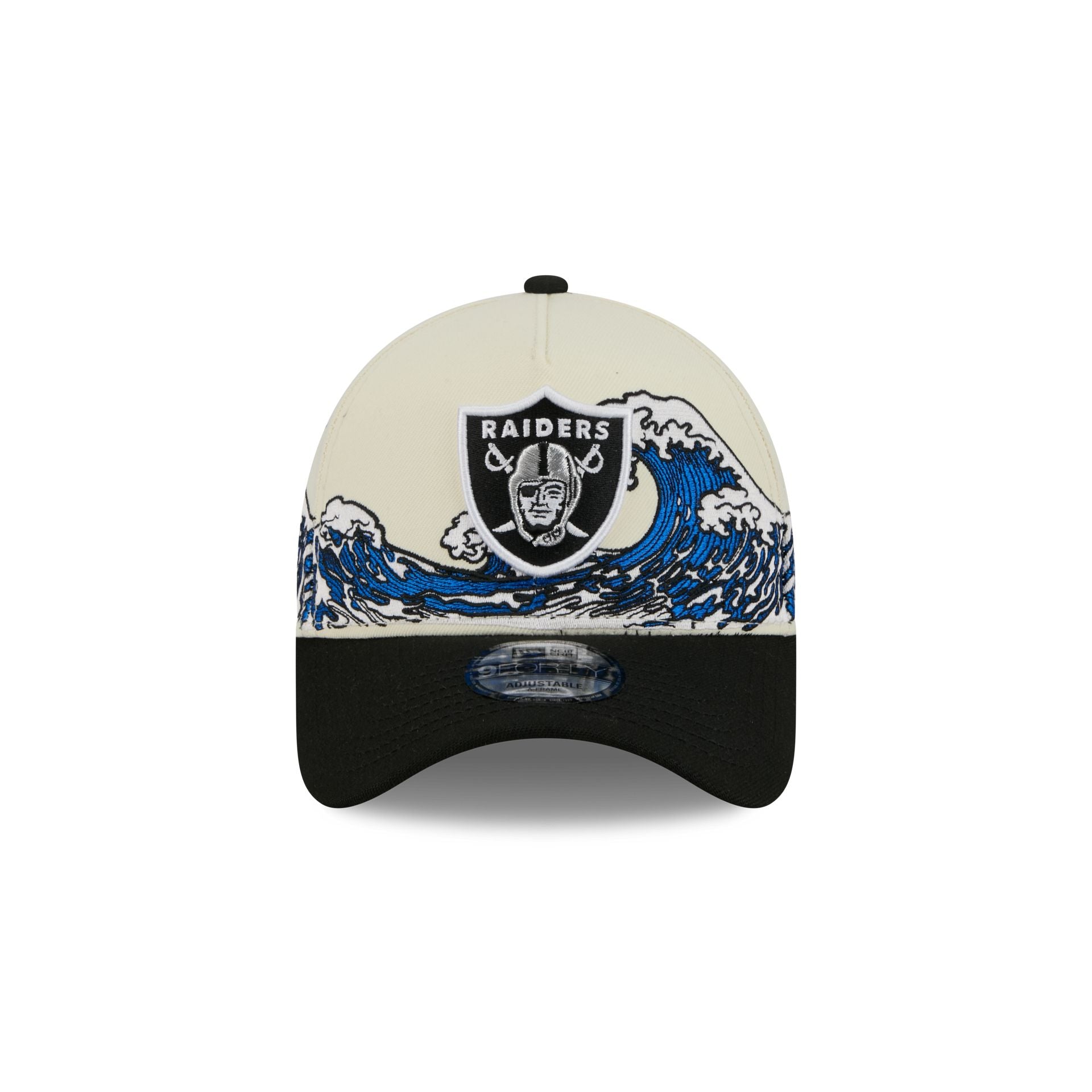 Alternative view of Las Vegas Raiders Tidal Flow 9Forty A-Frame Snapback Hat
