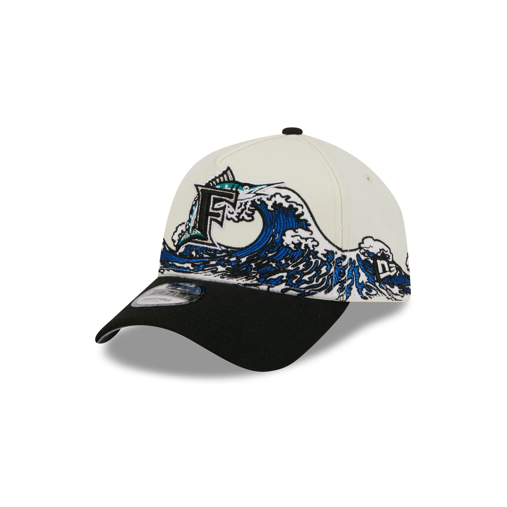 Miami Marlins Tidal Flow 9Forty A-Frame Snapback Hat