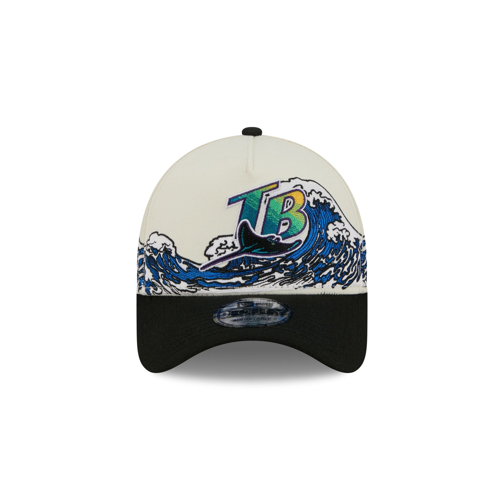 Alternative view of Tampa Bay Rays Tidal Flow 9Forty A-Frame Snapback Hat
