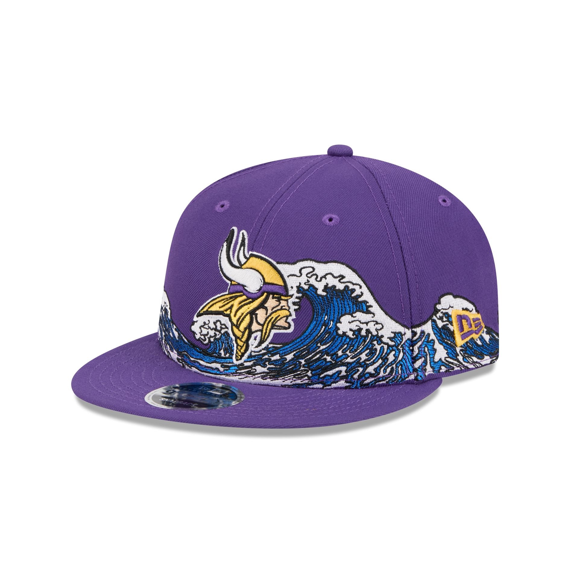 Minnesota Vikings Tidal Flow Retro Crown 9Fifty Adjustable Hat