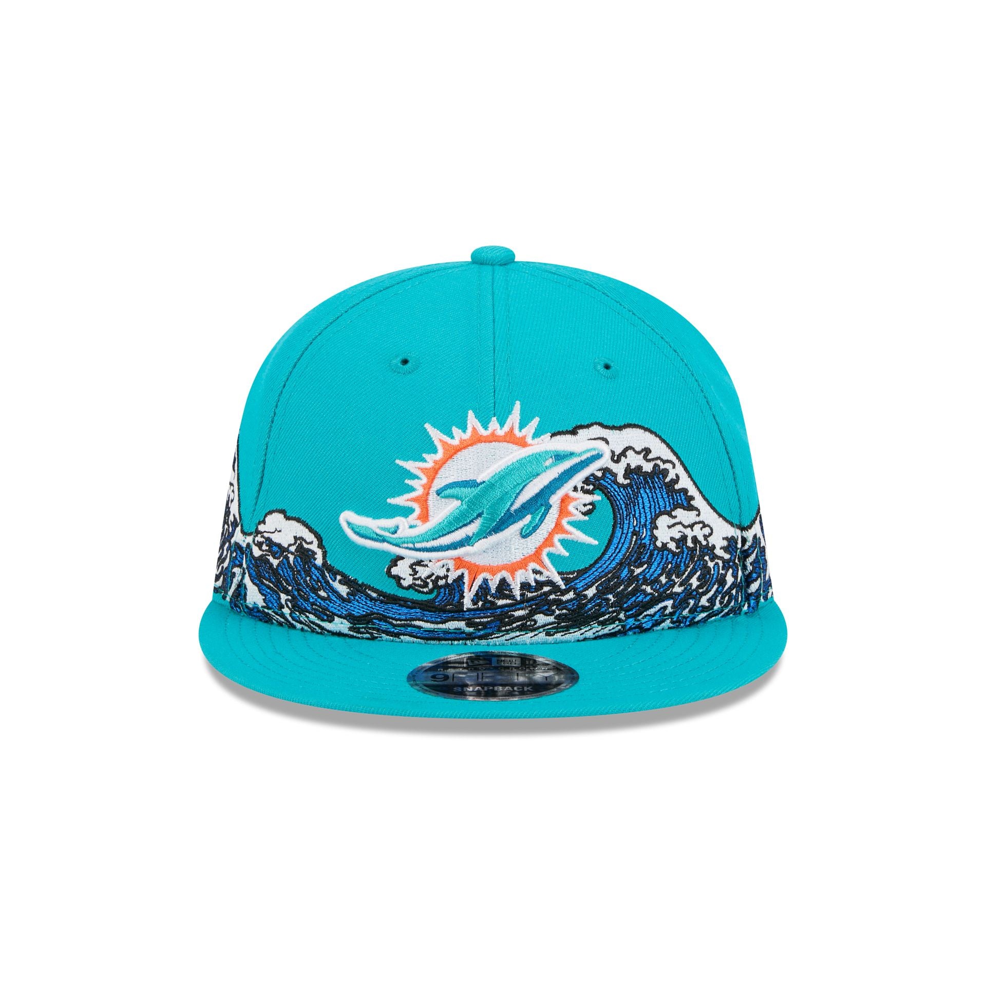 Alternative view of Miami Dolphins Tidal Flow Retro Crown 9Fifty Adjustable Hat