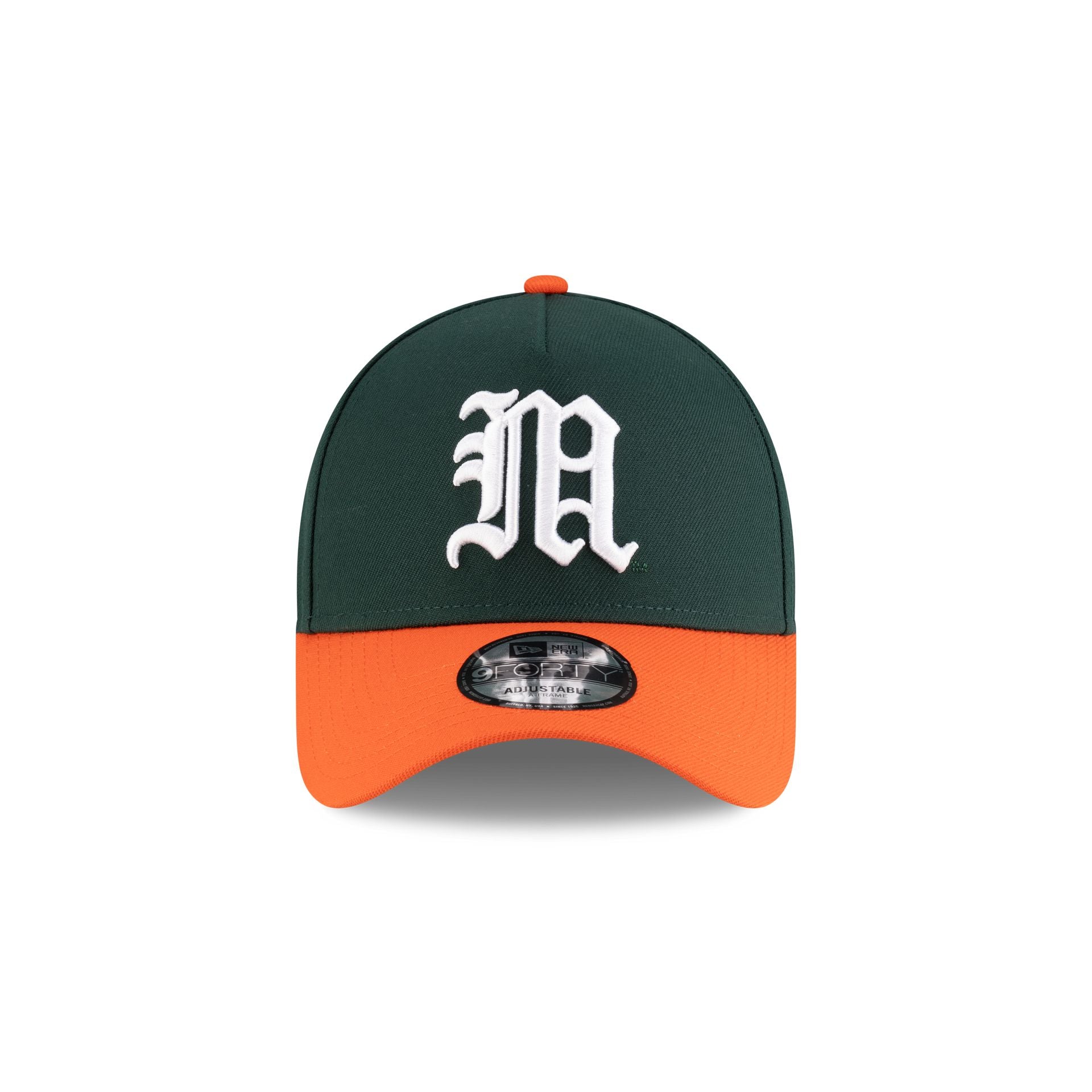 Alternative view of New Era X Adidas Miami Hurricanes Green 9Forty A-Frame Snapback Hat