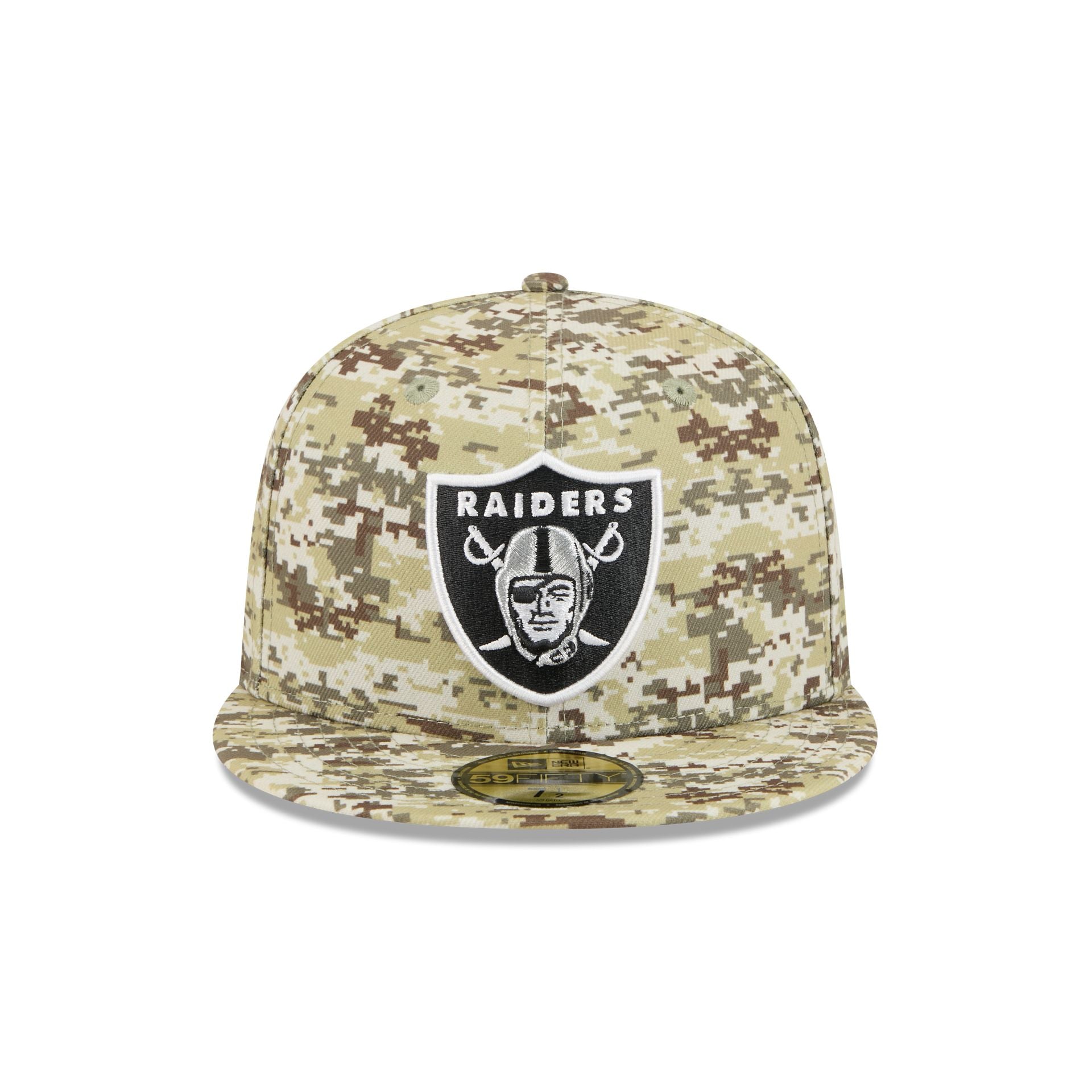 Alternative view of Las Vegas Raiders 2025 Salute To Service Fan Gear 59Fifty Fitted Hat