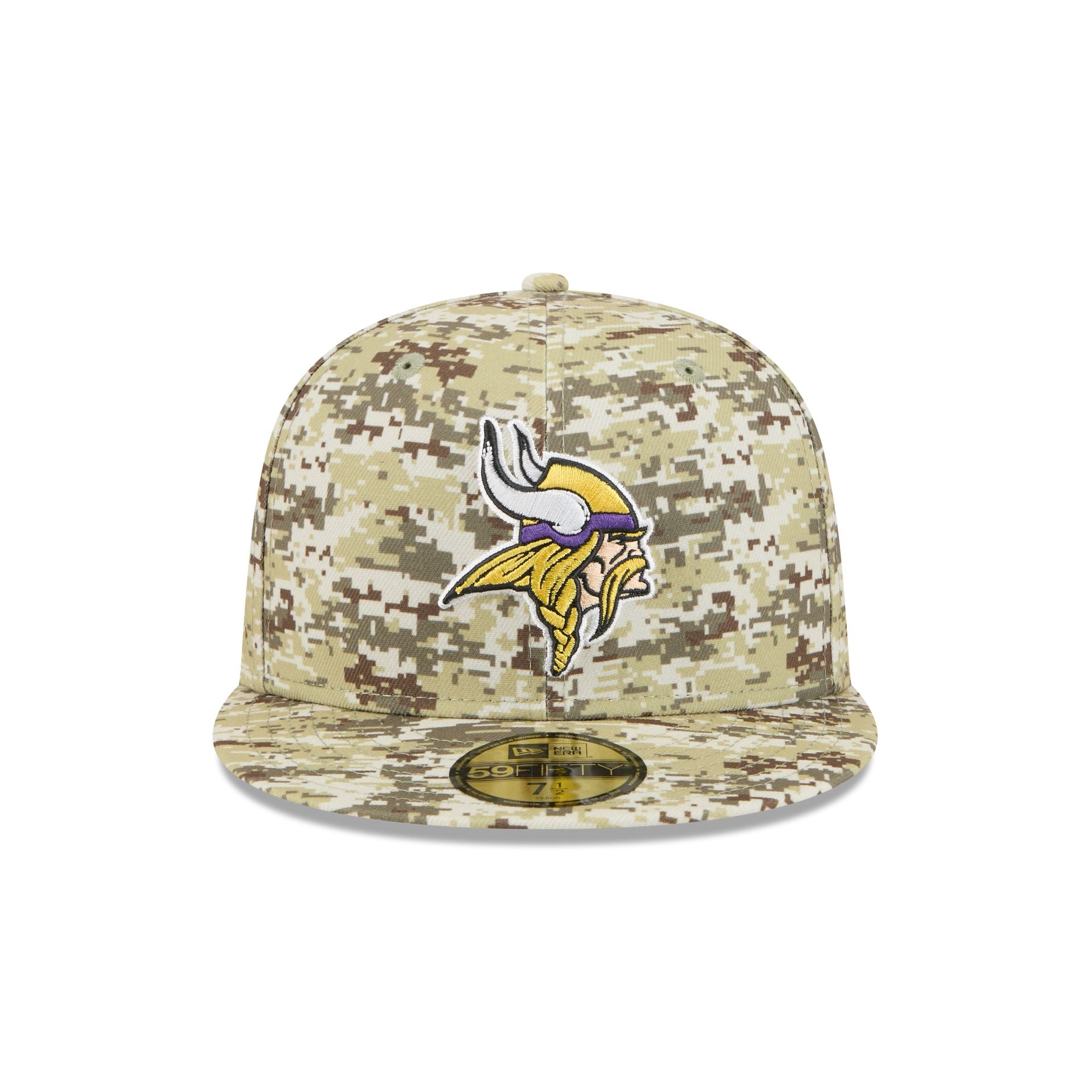 Alternative view of Minnesota Vikings 2025 Salute To Service Fan Gear 59Fifty Fitted Hat