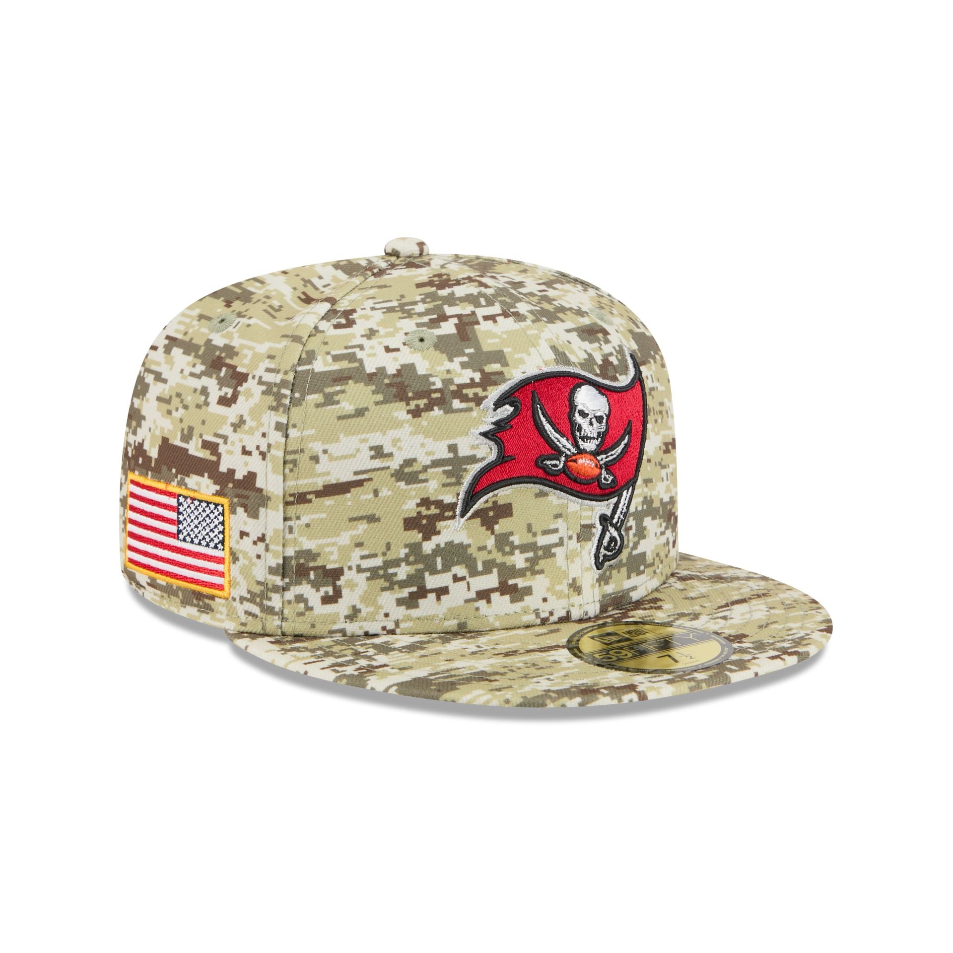 Tampa Bay Buccaneers 2025 Salute To Service Fan Gear 59Fifty Fitted Hat