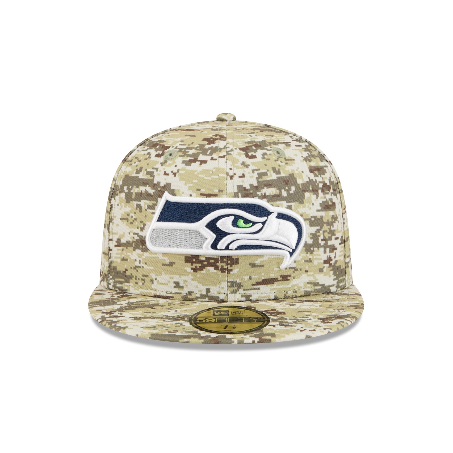 Alternative view of Seattle Seahawks 2025 Salute To Service Fan Gear 59Fifty Fitted Hat