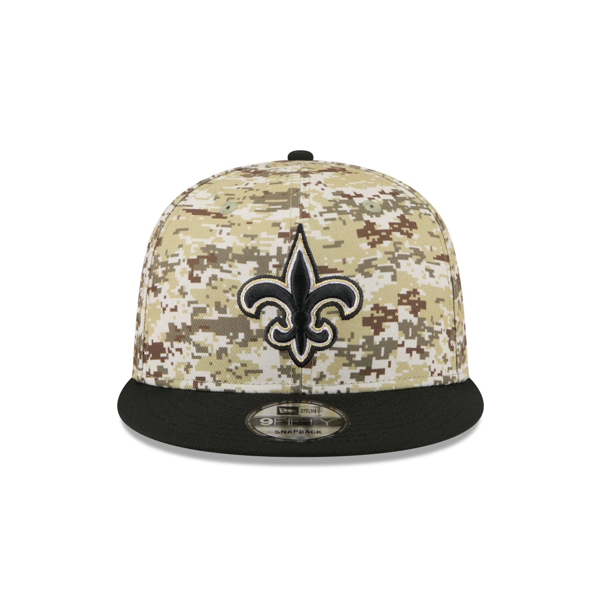 Alternative view of New Orleans Saints 2025 Salute To Service Fan Gear 9Fifty Snapback Hat