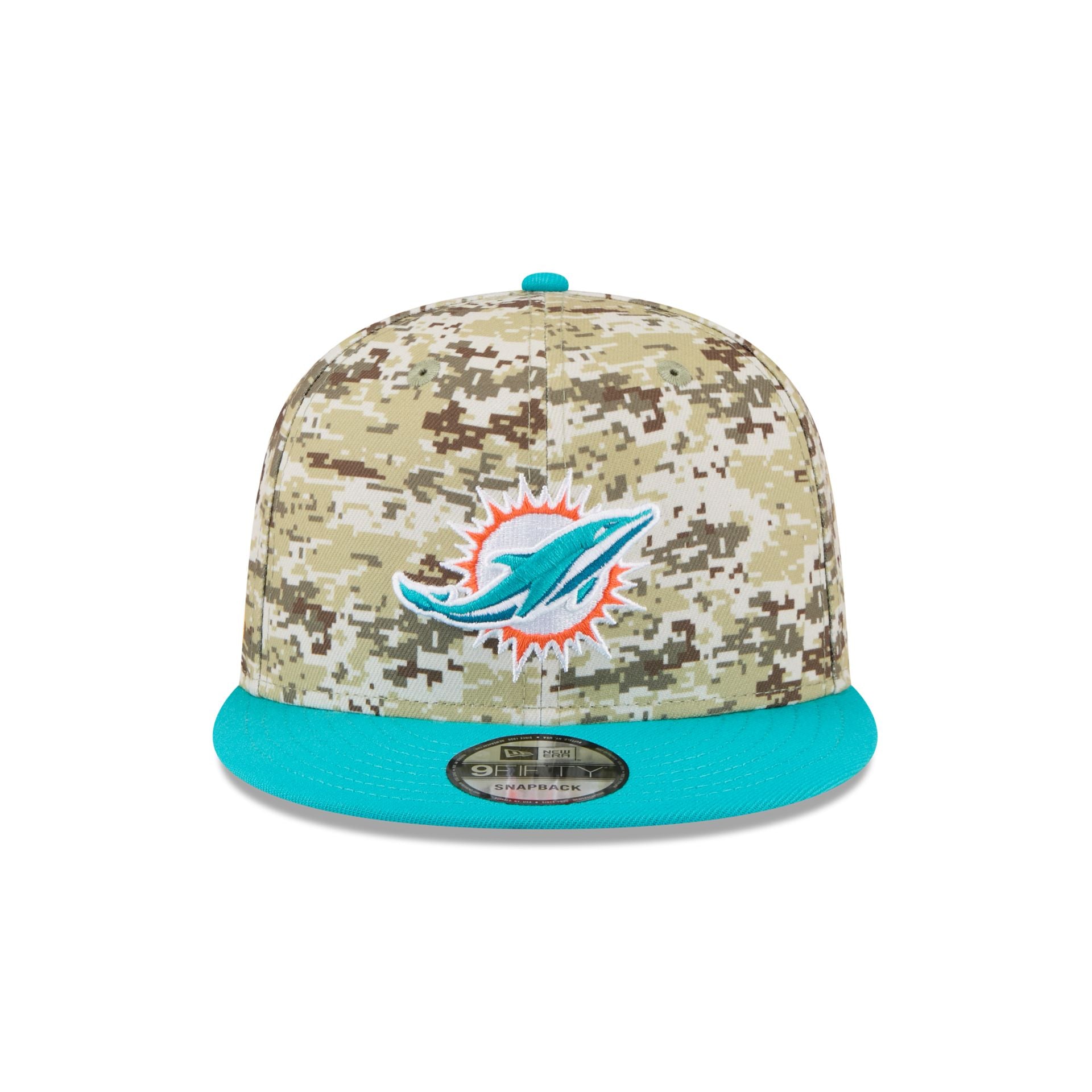 Alternative view of Miami Dolphins 2025 Salute To Service Fan Gear 9Fifty Snapback Hat