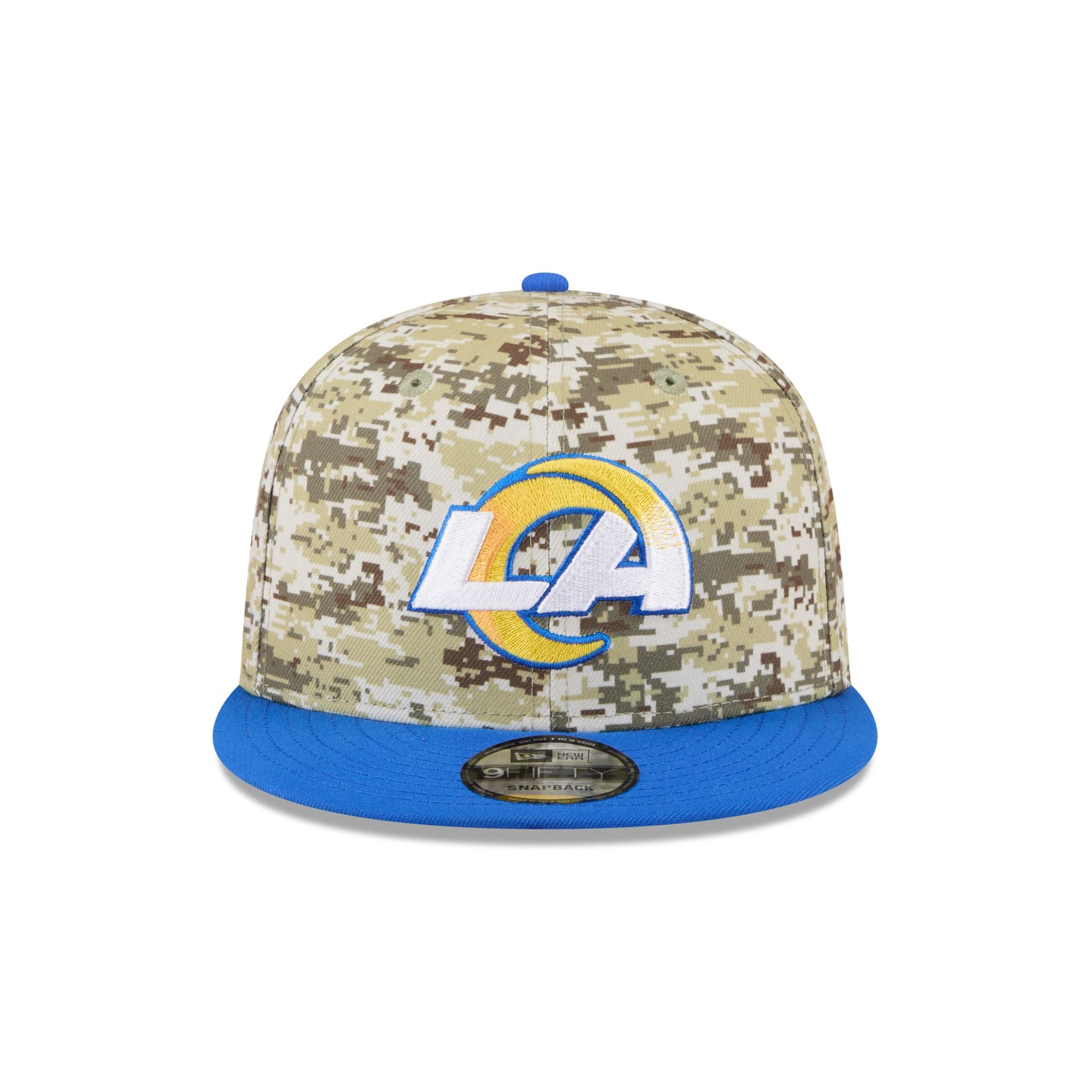 Alternative view of Los Angeles Rams 2025 Salute To Service Fan Gear 9Fifty Snapback Hat