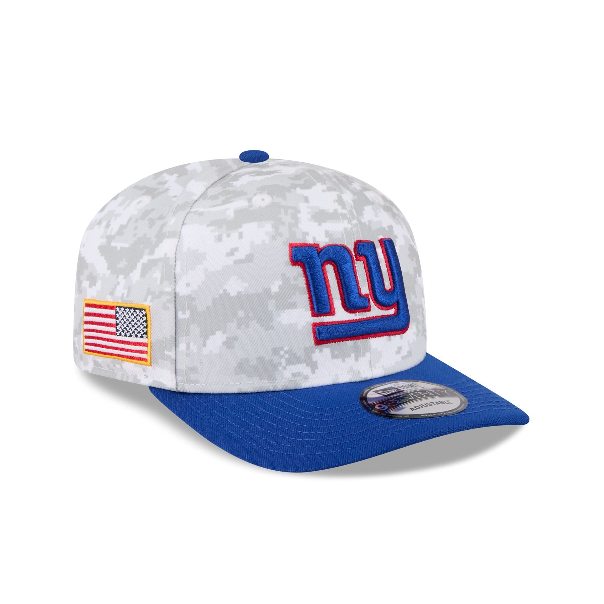 New York Giants 2025 Salute To Service Fan Gear 9Seventy Stretch-Snap Hat