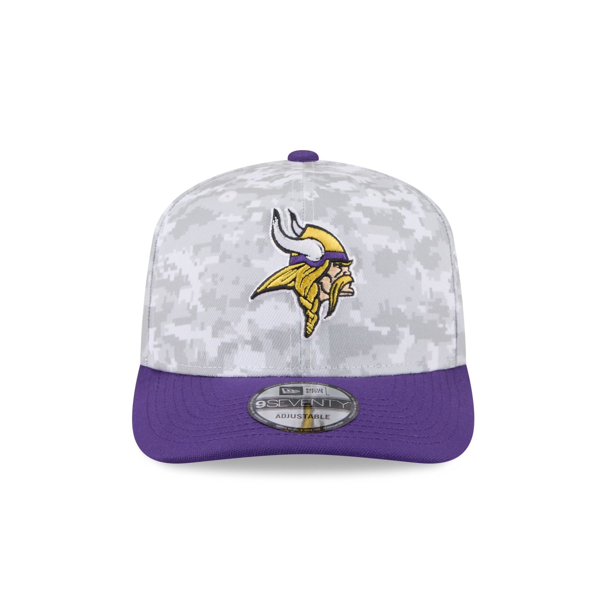 Alternative view of Minnesota Vikings 2025 Salute To Service Fan Gear 9Seventy Stretch-Snap Hat