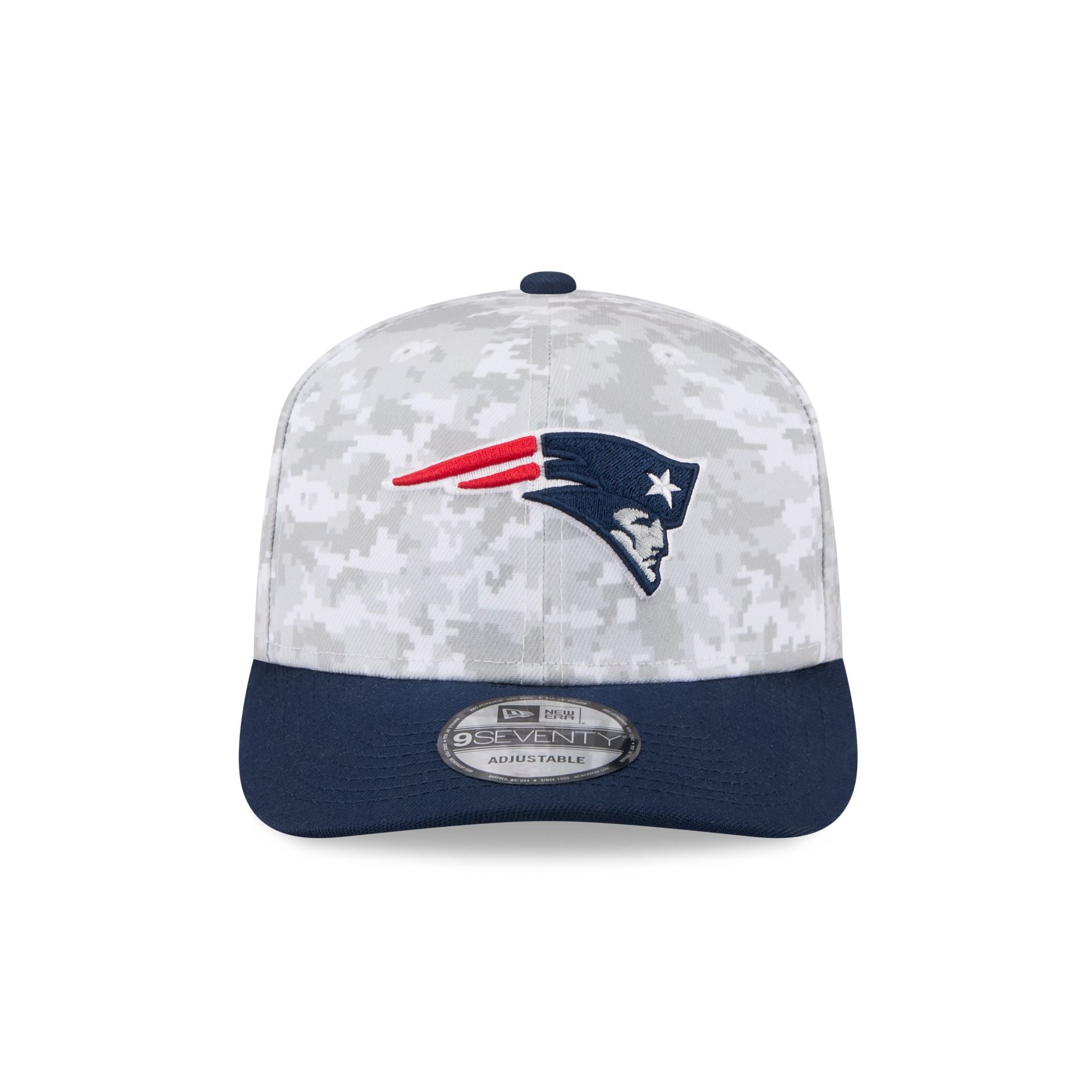 Alternative view of New England Patriots 2025 Salute To Service Fan Gear 9Seventy Stretch-Snap Hat