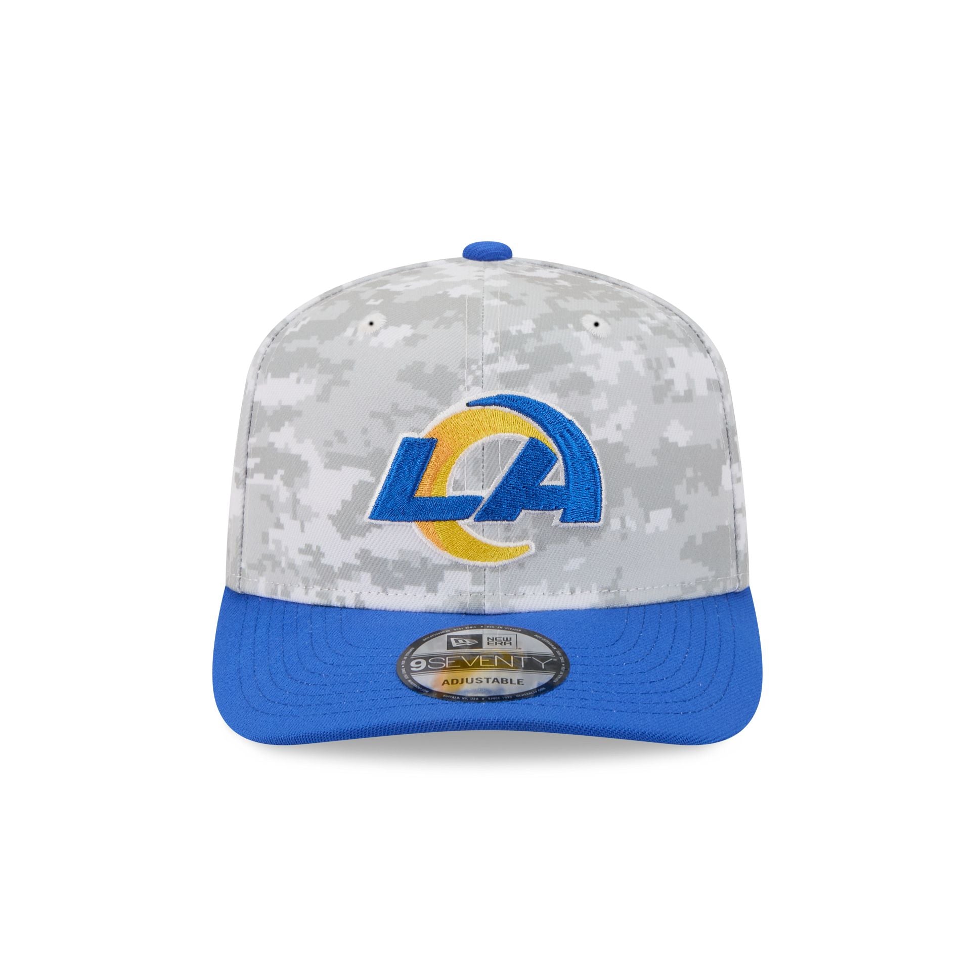 Alternative view of Los Angeles Rams 2025 Salute To Service Fan Gear 9Seventy Stretch-Snap Hat