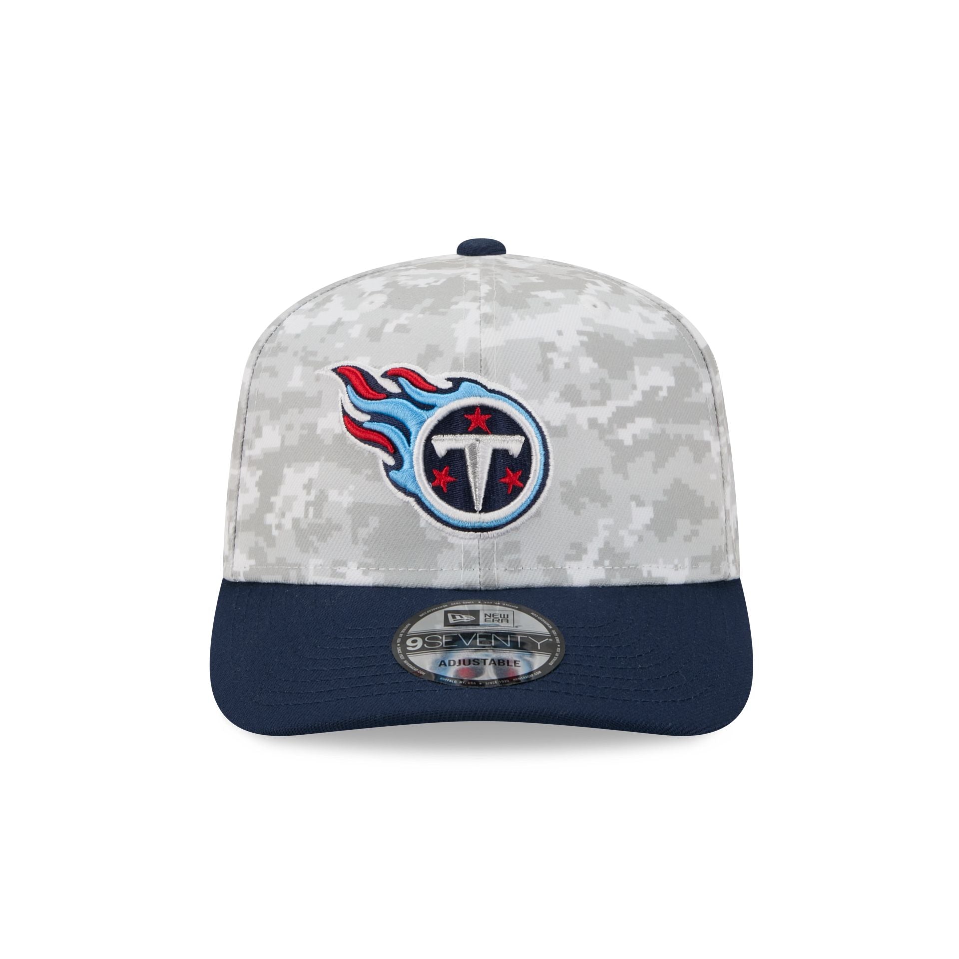 Alternative view of Tennessee Titans 2025 Salute To Service Fan Gear 9Seventy Stretch-Snap Hat