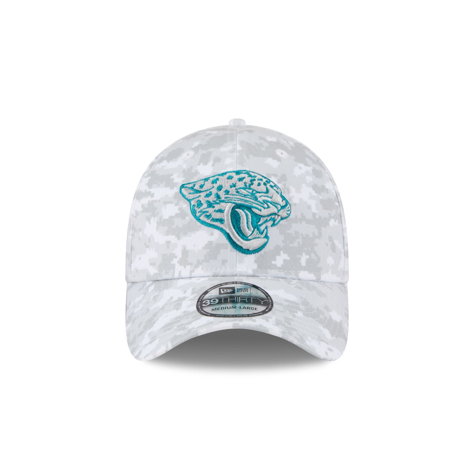 Alternative view of Jacksonville Jaguars 2025 Salute To Service Fan Gear 39Thirty Stretch Fit Hat