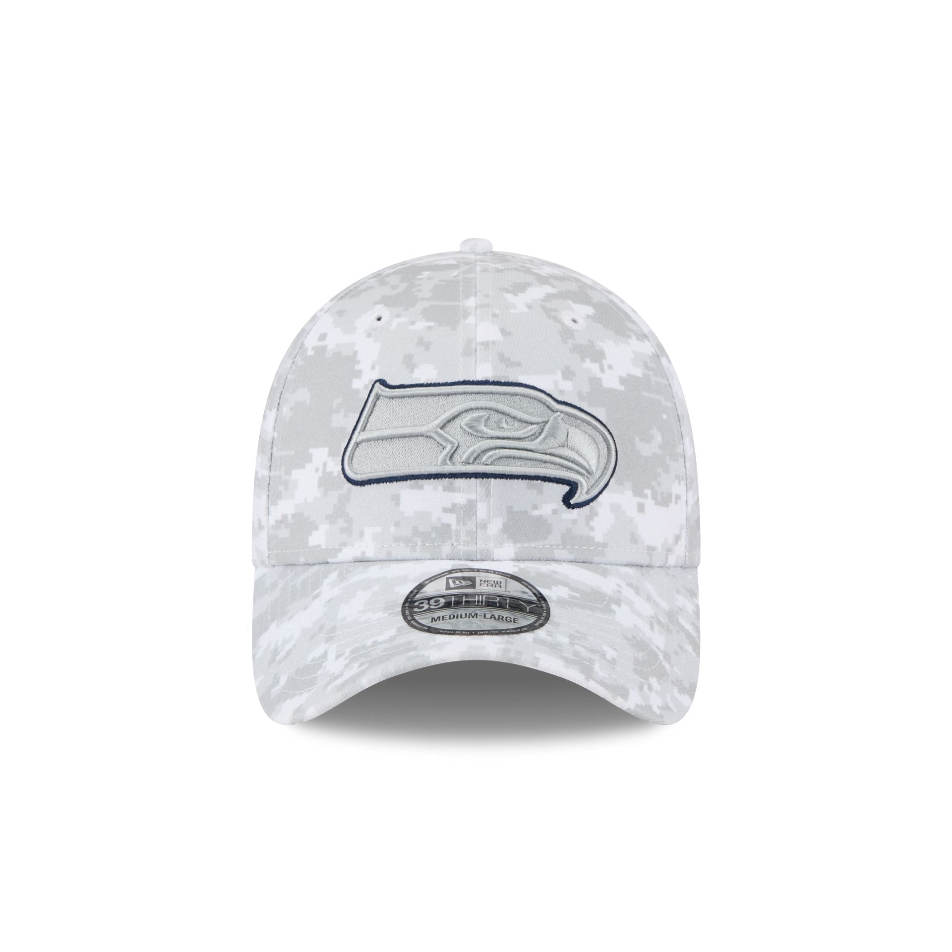 Alternative view of Seattle Seahawks 2025 Salute To Service Fan Gear 39Thirty Stretch Fit Hat