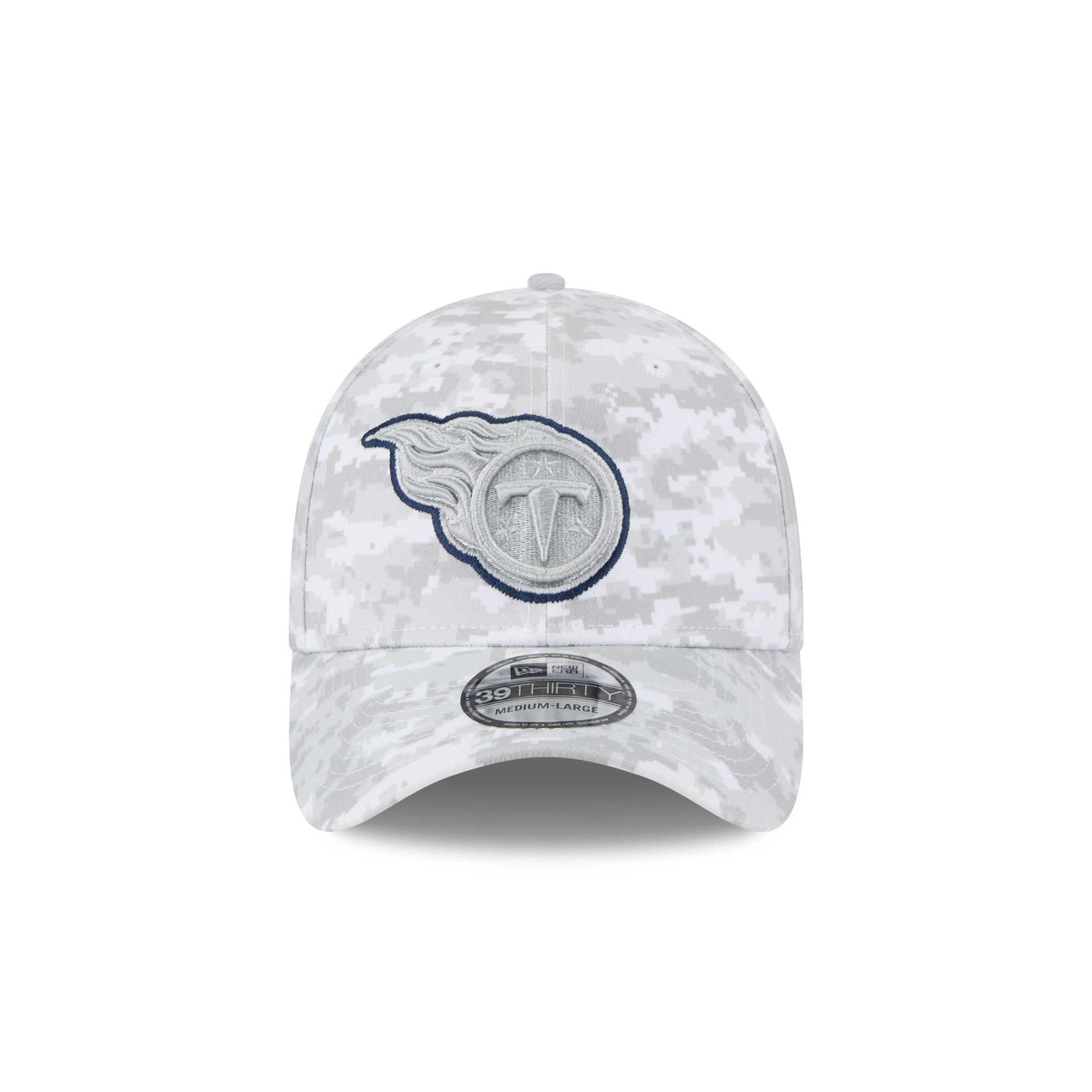 Alternative view of Tennessee Titans 2025 Salute To Service Fan Gear 39Thirty Stretch Fit Hat