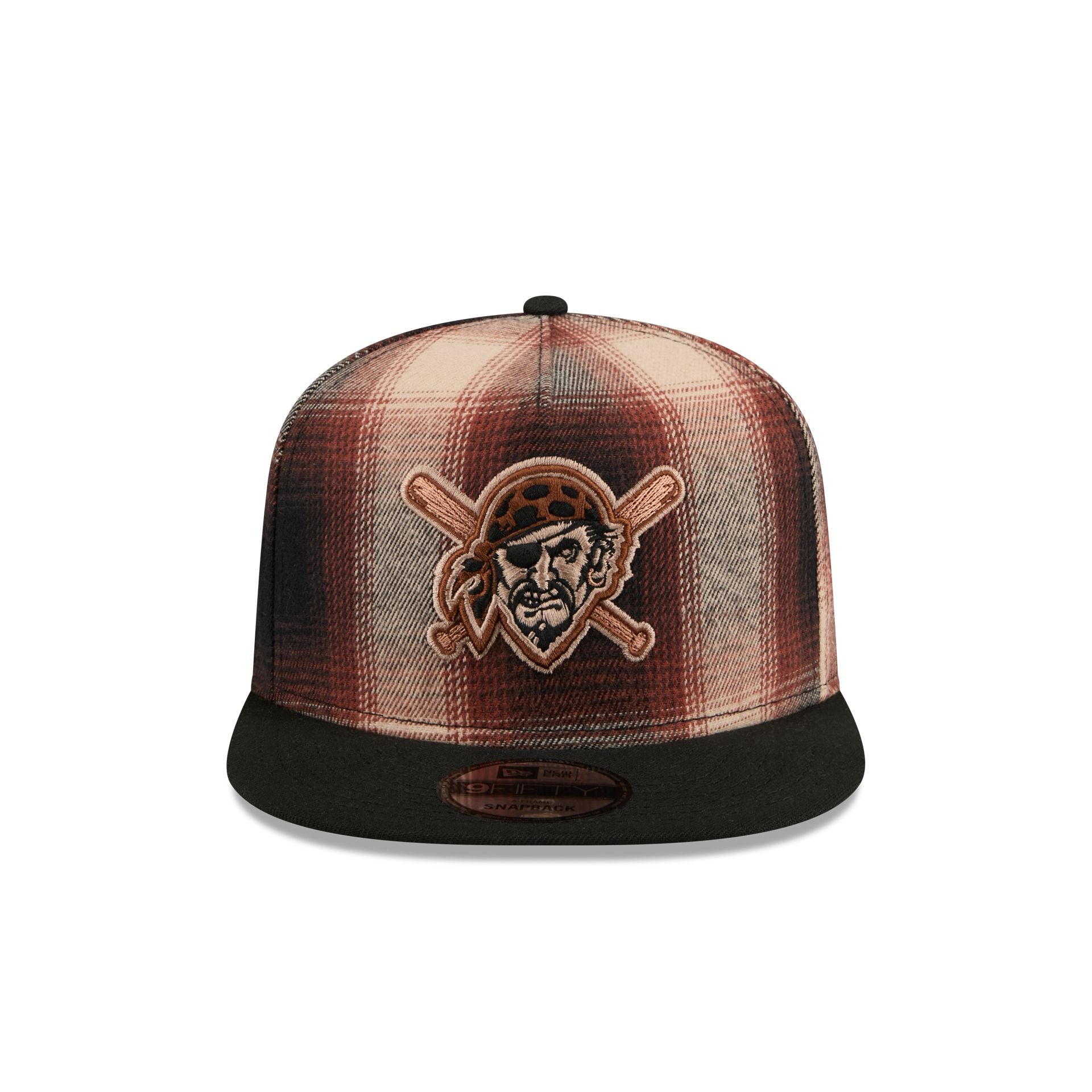 Alternative view of Pittsburgh Pirates Grunge Plaid 9Fifty A-Frame Adjustable Hat