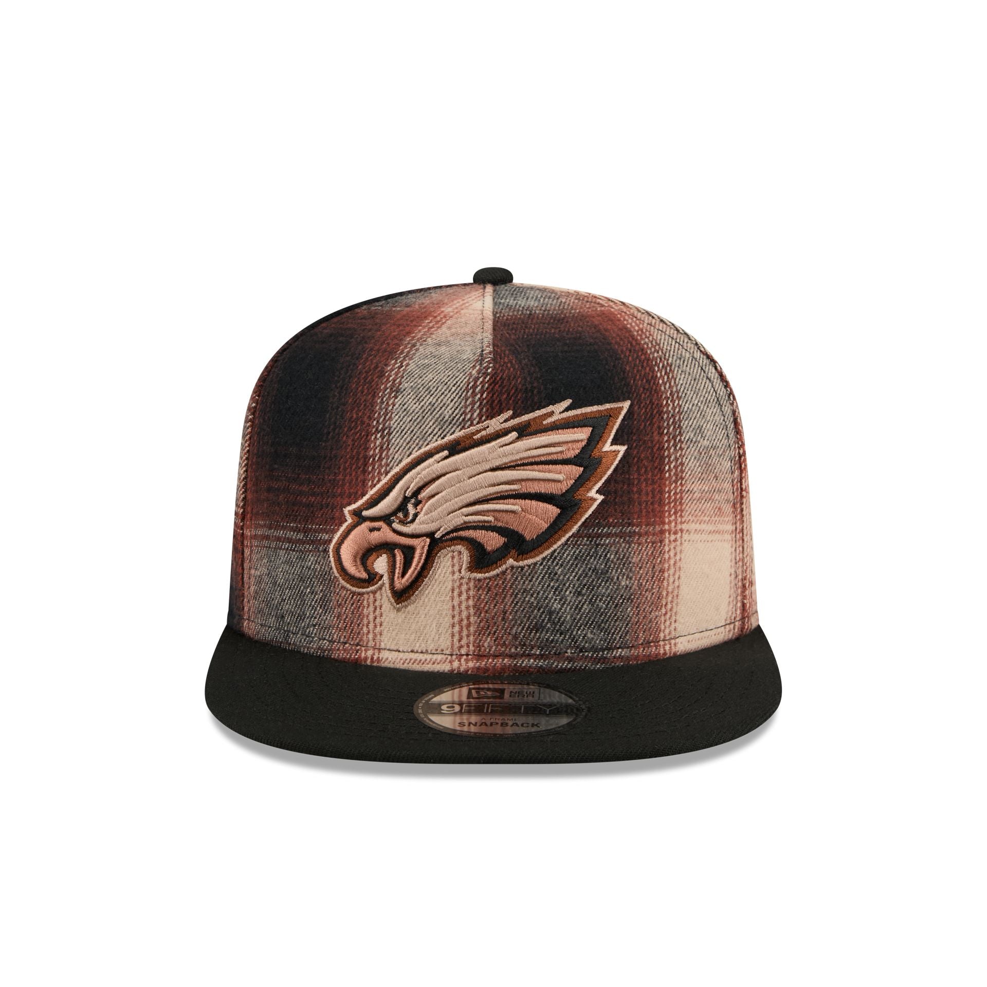 Philadelphia Eagles Grunge Plaid 9Fifty A-Frame Adjustable Hat - Image 2