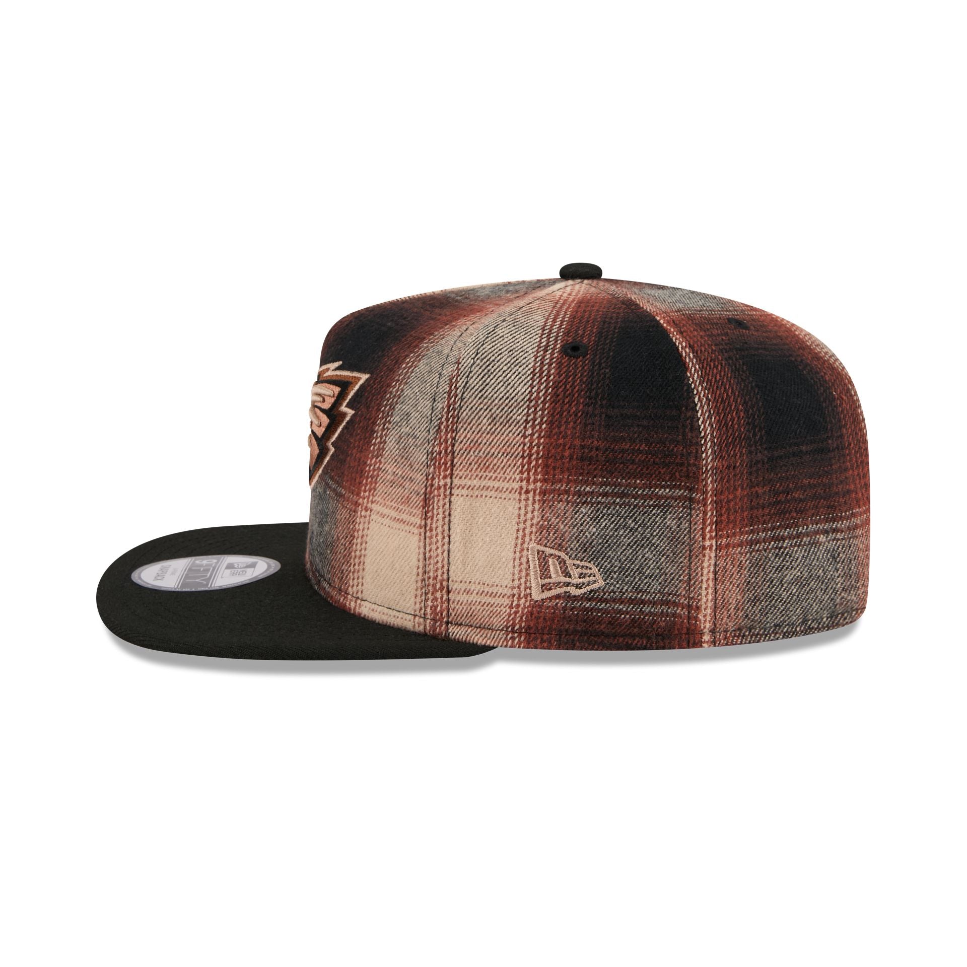 Philadelphia Eagles Grunge Plaid 9Fifty A-Frame Adjustable Hat - Image 4
