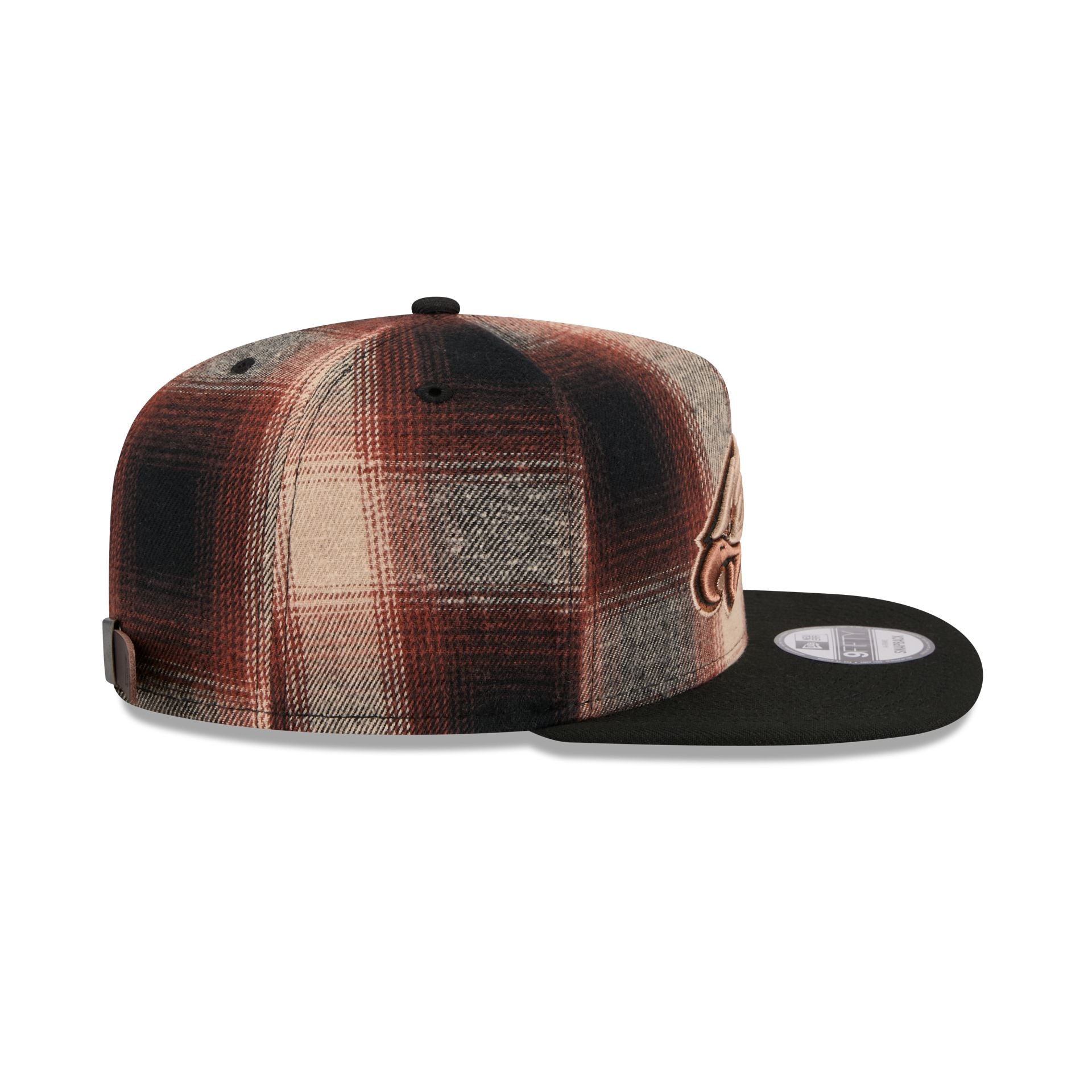 Philadelphia Eagles Grunge Plaid 9Fifty A-Frame Adjustable Hat - Image 5