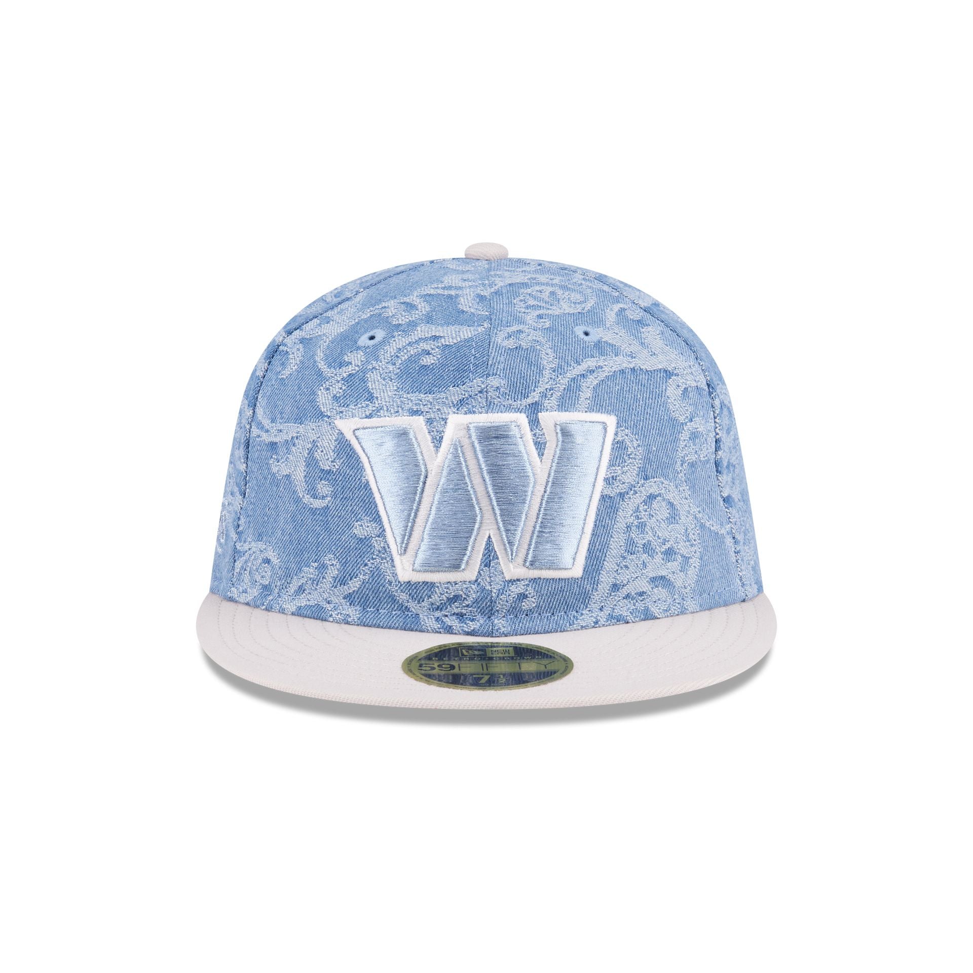 Alternative view of Just Caps Jacquard Denim Washington Commanders Retro Crown 59Fifty Fitted Hat