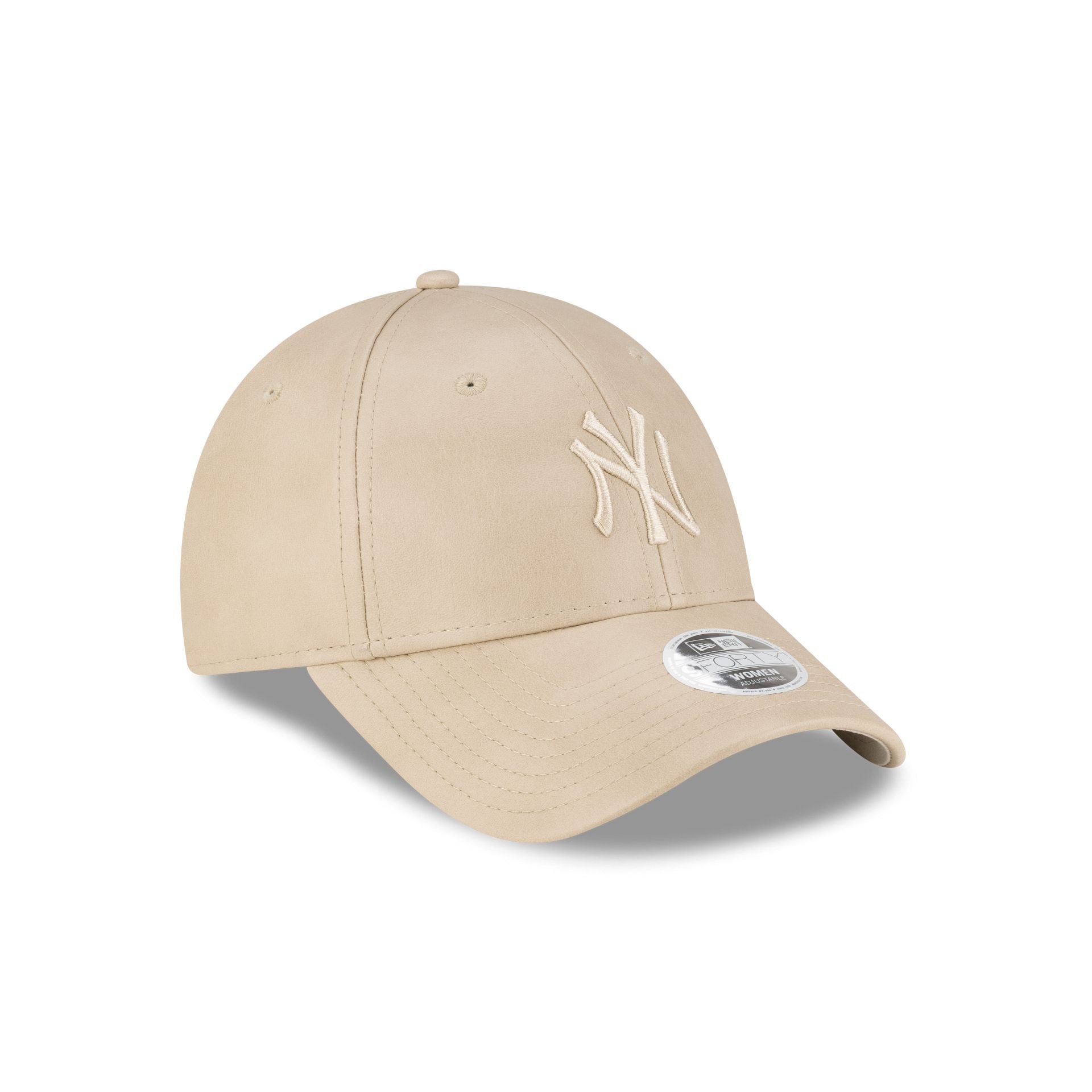 New York Yankees Faux Leather Women's Stone 9Forty Adjustable Hat - Image 3