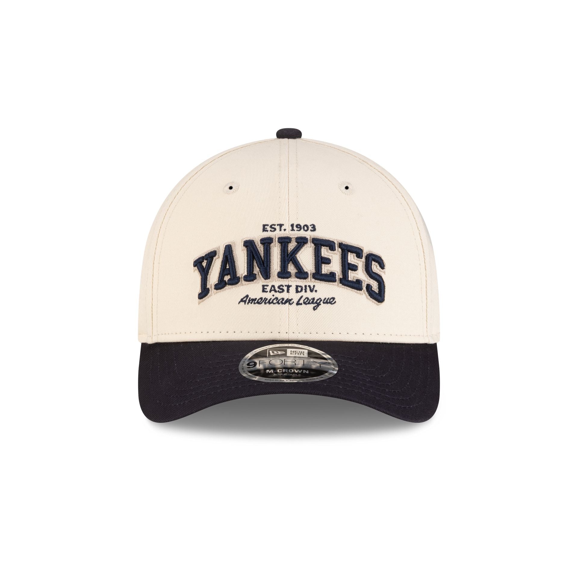 Alternative view of New York Yankees Wordmark Light Cream 9Forty M-Crown Adjustable Hat
