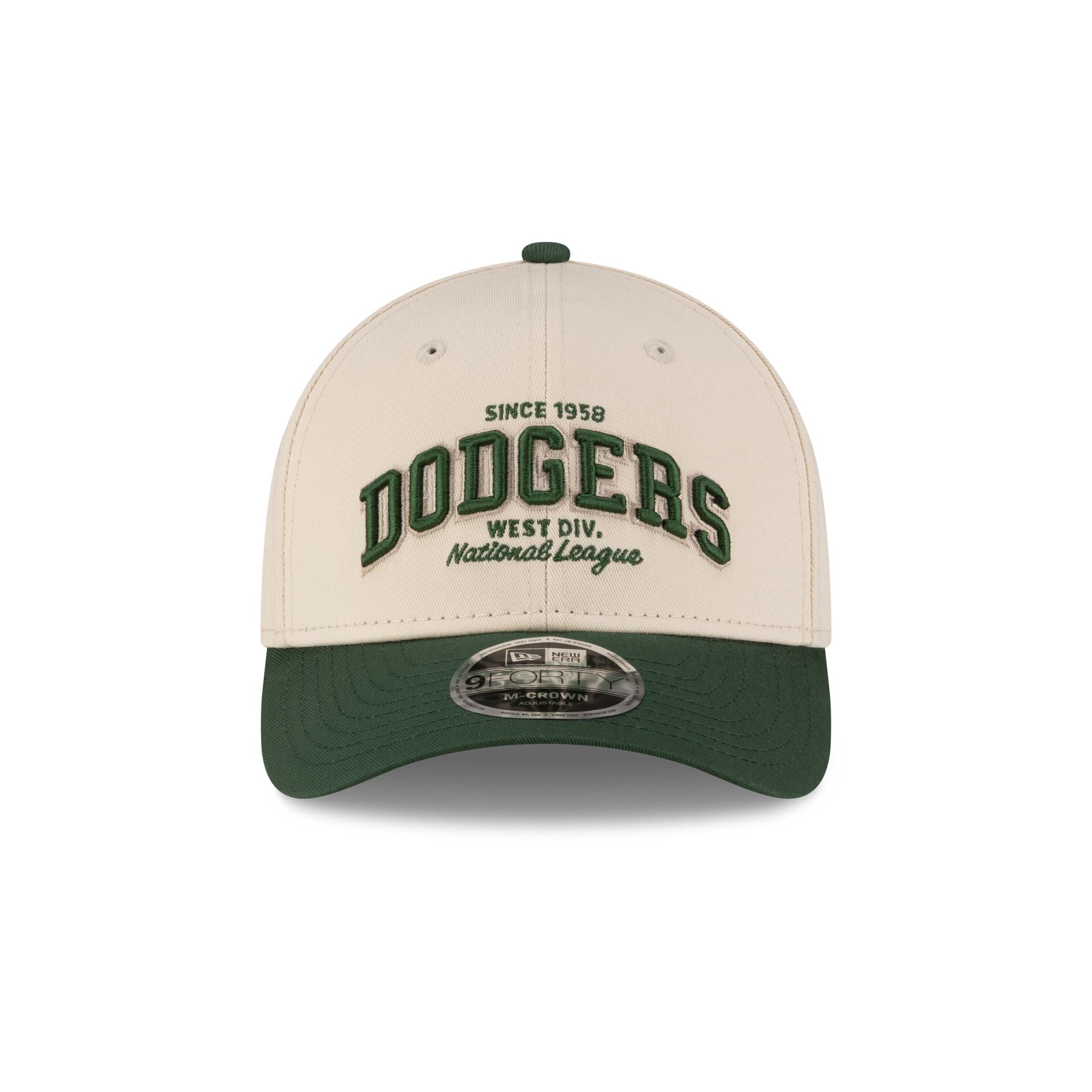 Alternative view of Los Angeles Dodgers Wordmark Light Cream 9Forty M-Crown Adjustable Hat