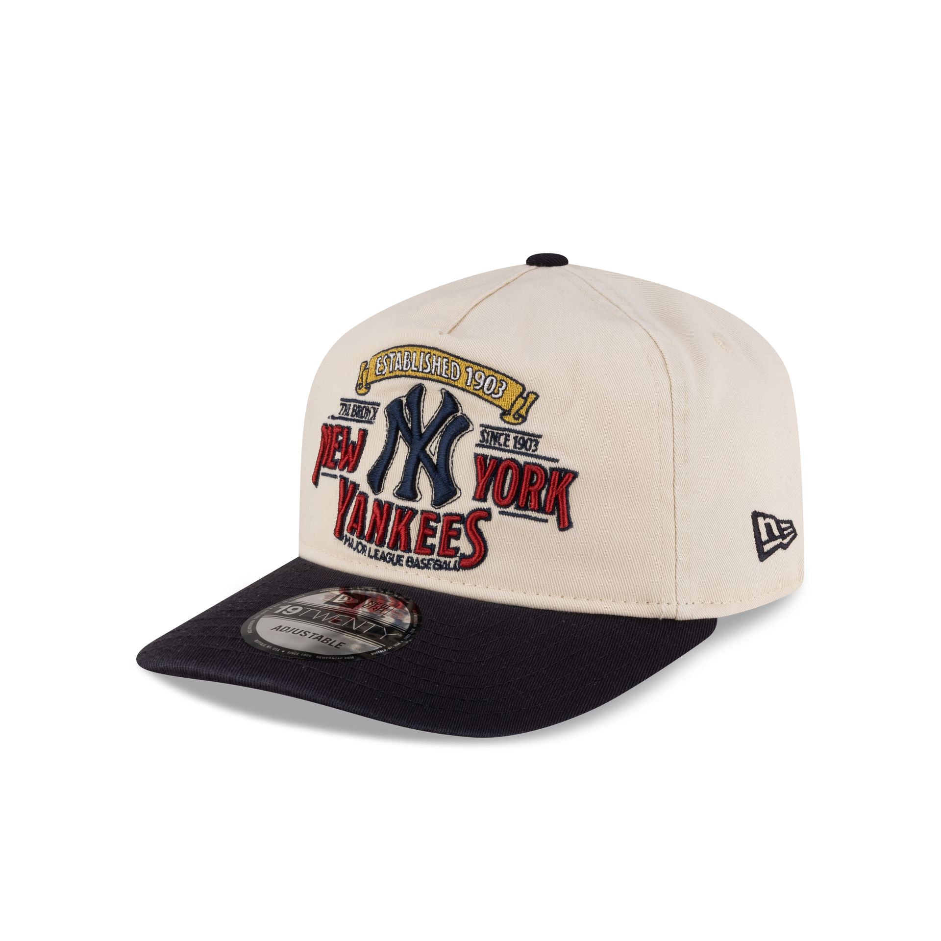New York Yankees Washed Graphic Light Navy 19Twenty Adjustable Hat