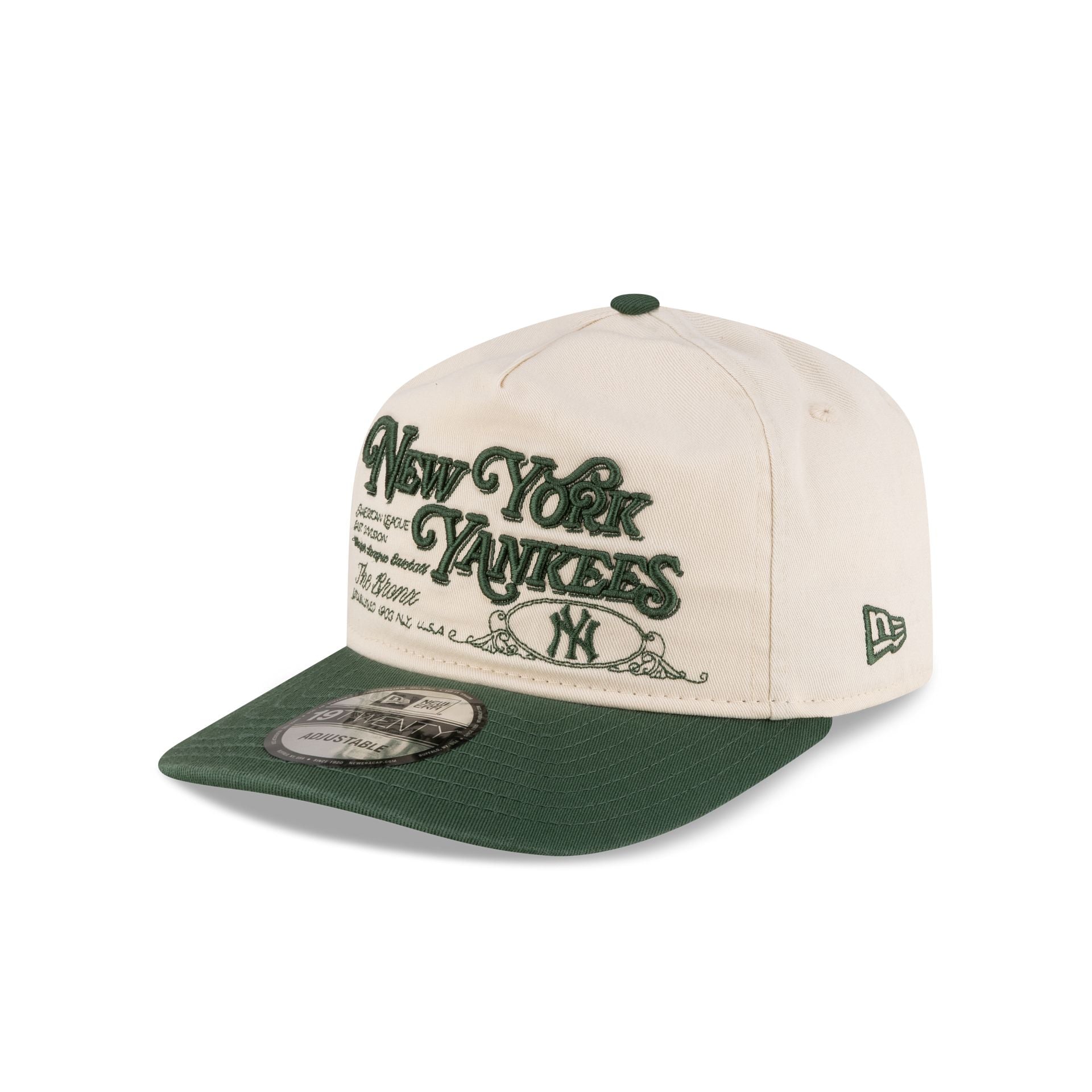 New York Yankees Washed Graphic Cilantro 19Twenty Adjustable Hat