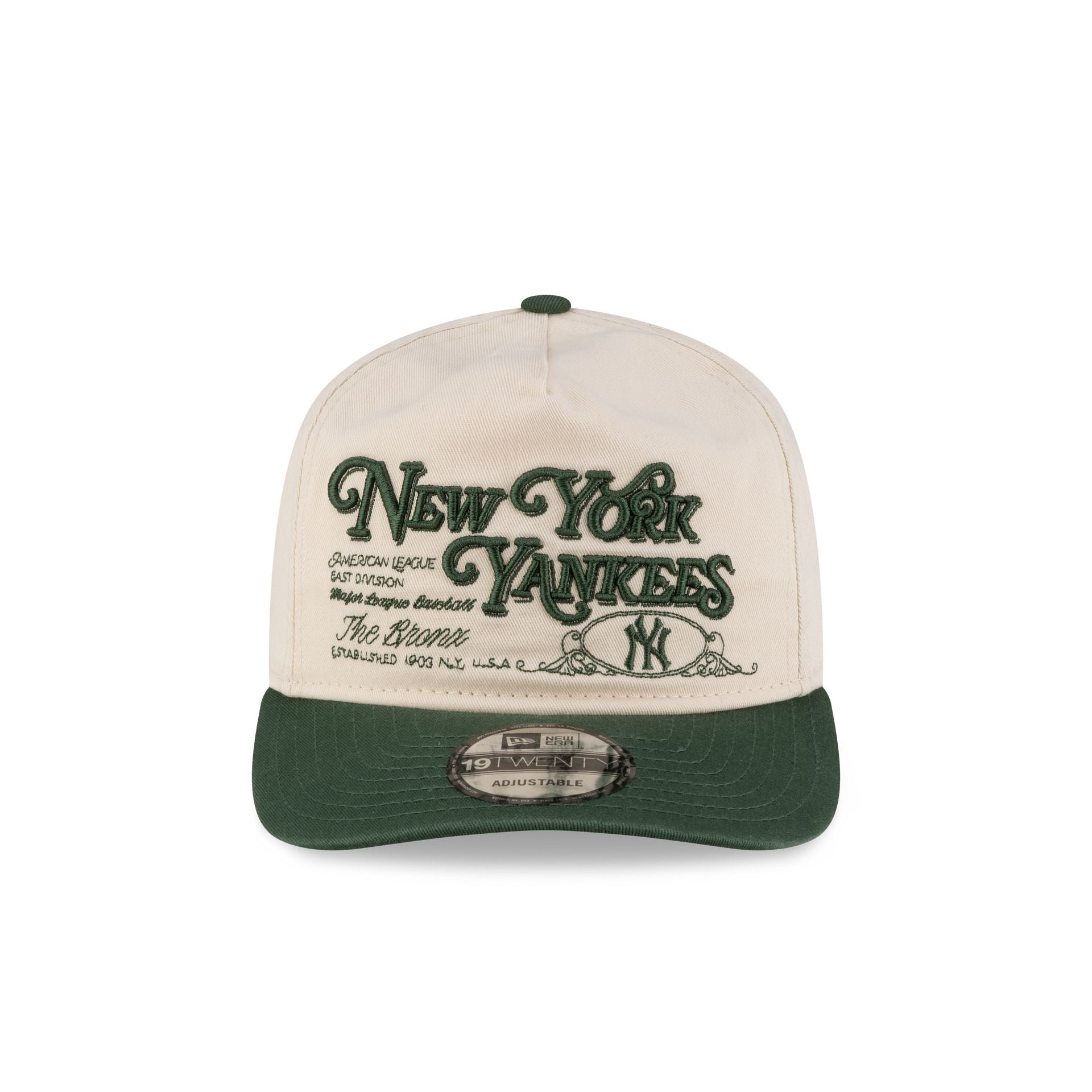Alternative view of New York Yankees Washed Graphic Cilantro 19Twenty Adjustable Hat