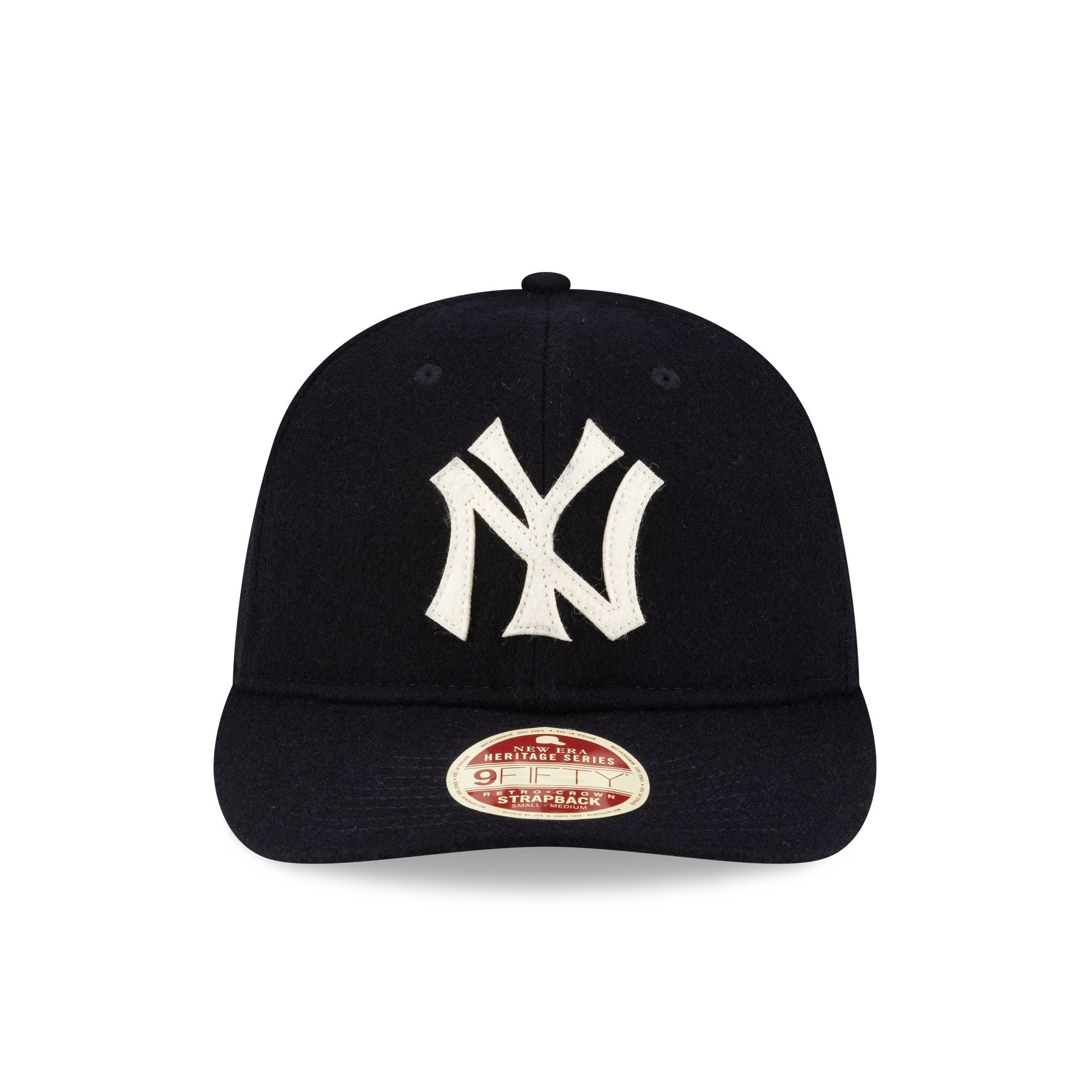 Alternative view of New York Yankees Melton Wool Heritage Series Retro Crown 9Fifty Strapback Hat