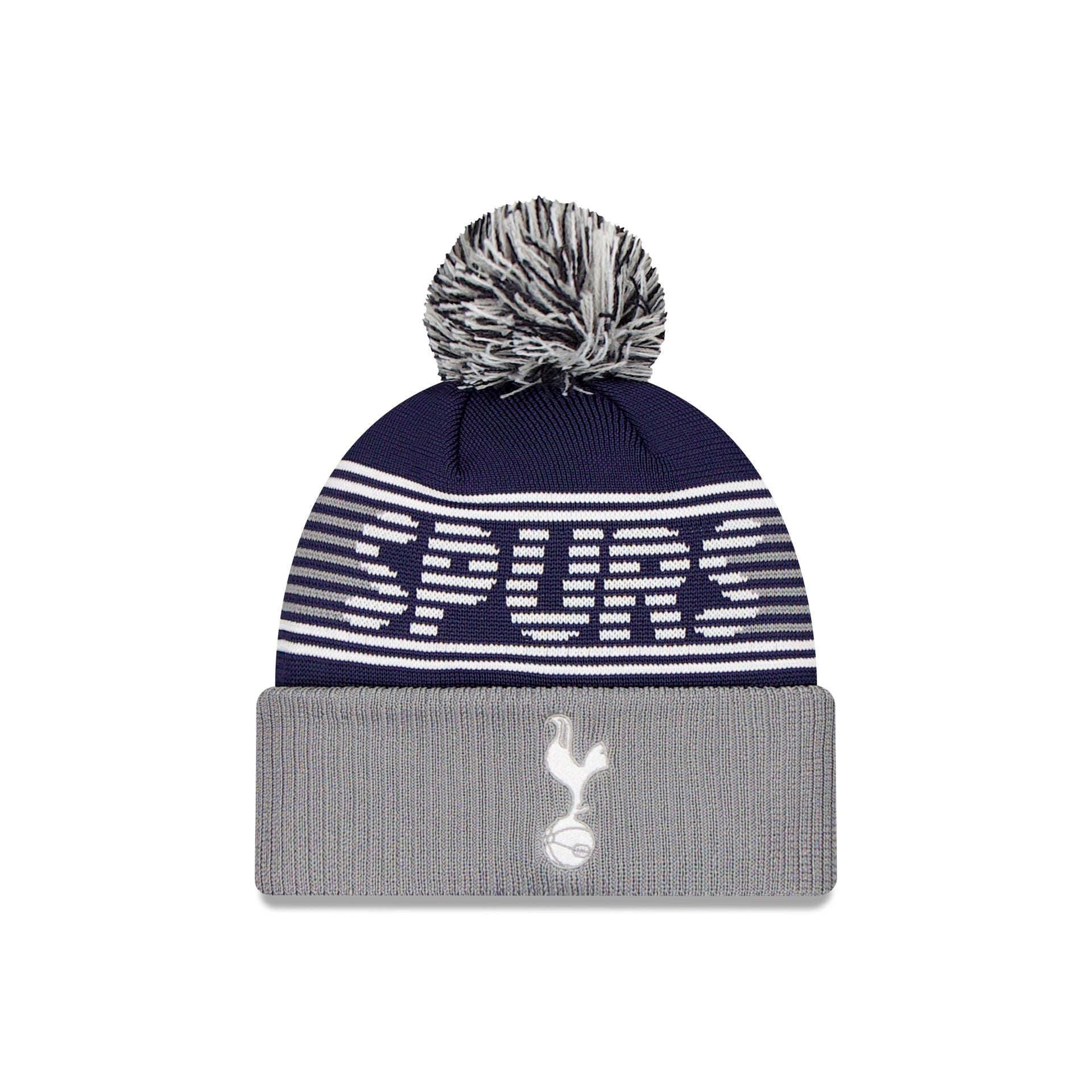 Tottenham Hotspur Fc Navy Pom Knit Hat