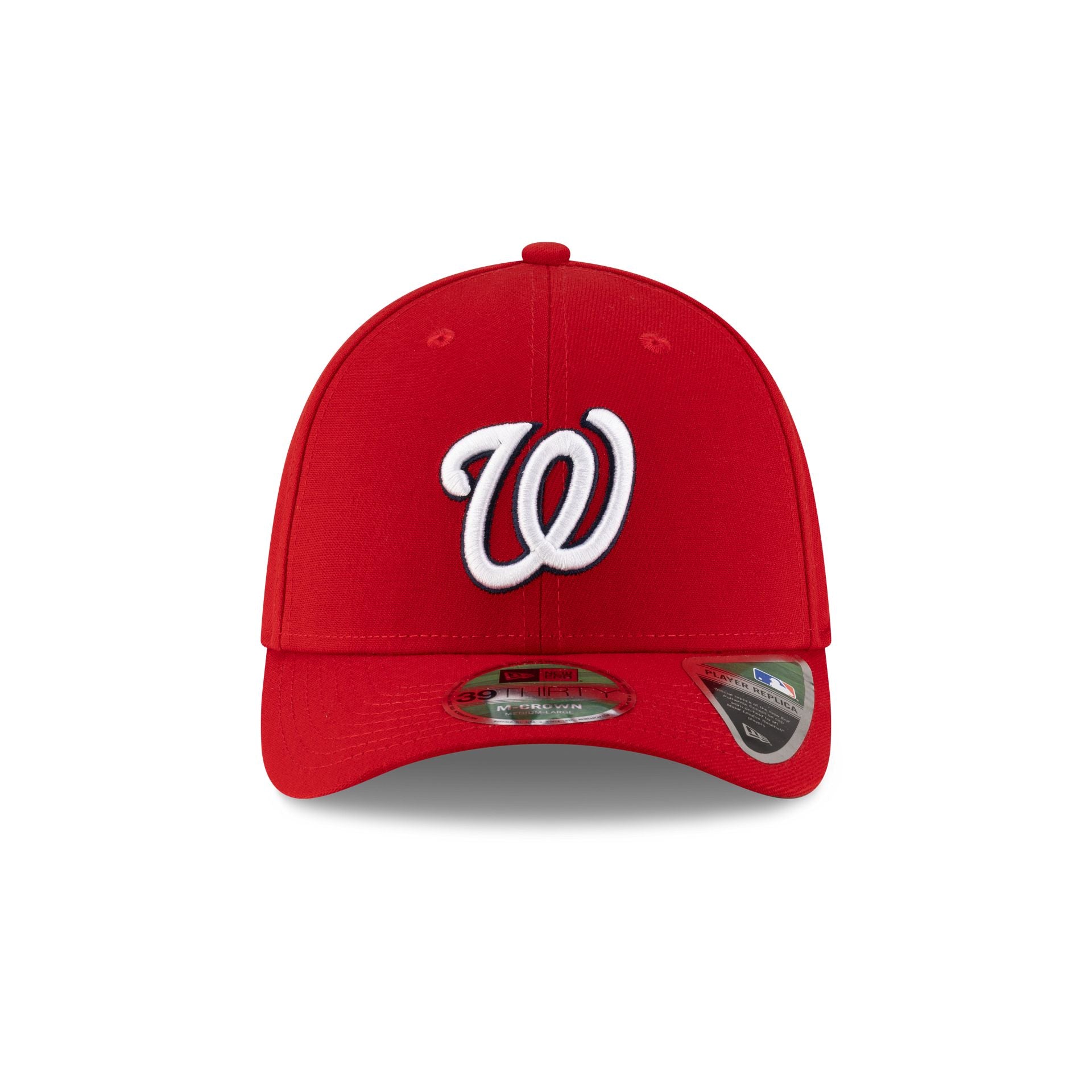 Alternative view of Washington Nationals Player Replica 39Thirty M-Crown Stretch Fit Hat