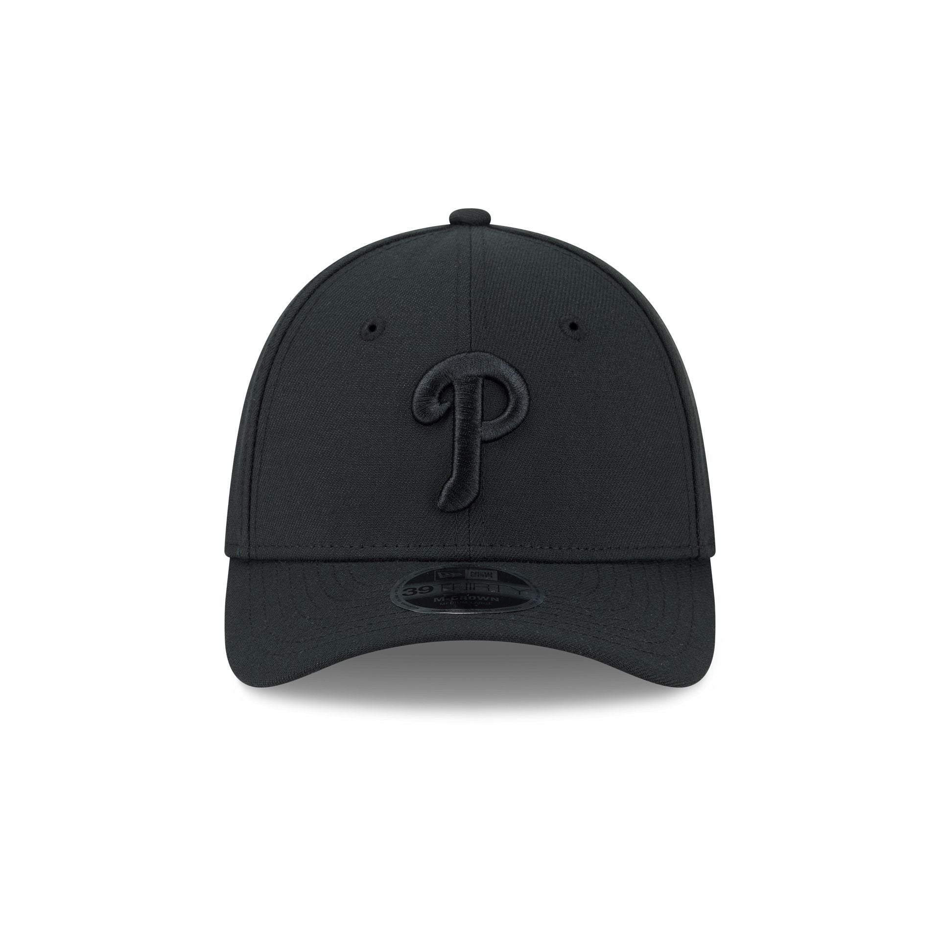 Alternative view of Philadelphia Phillies Black And White 39Thirty M-Crown Stretch Fit Hat