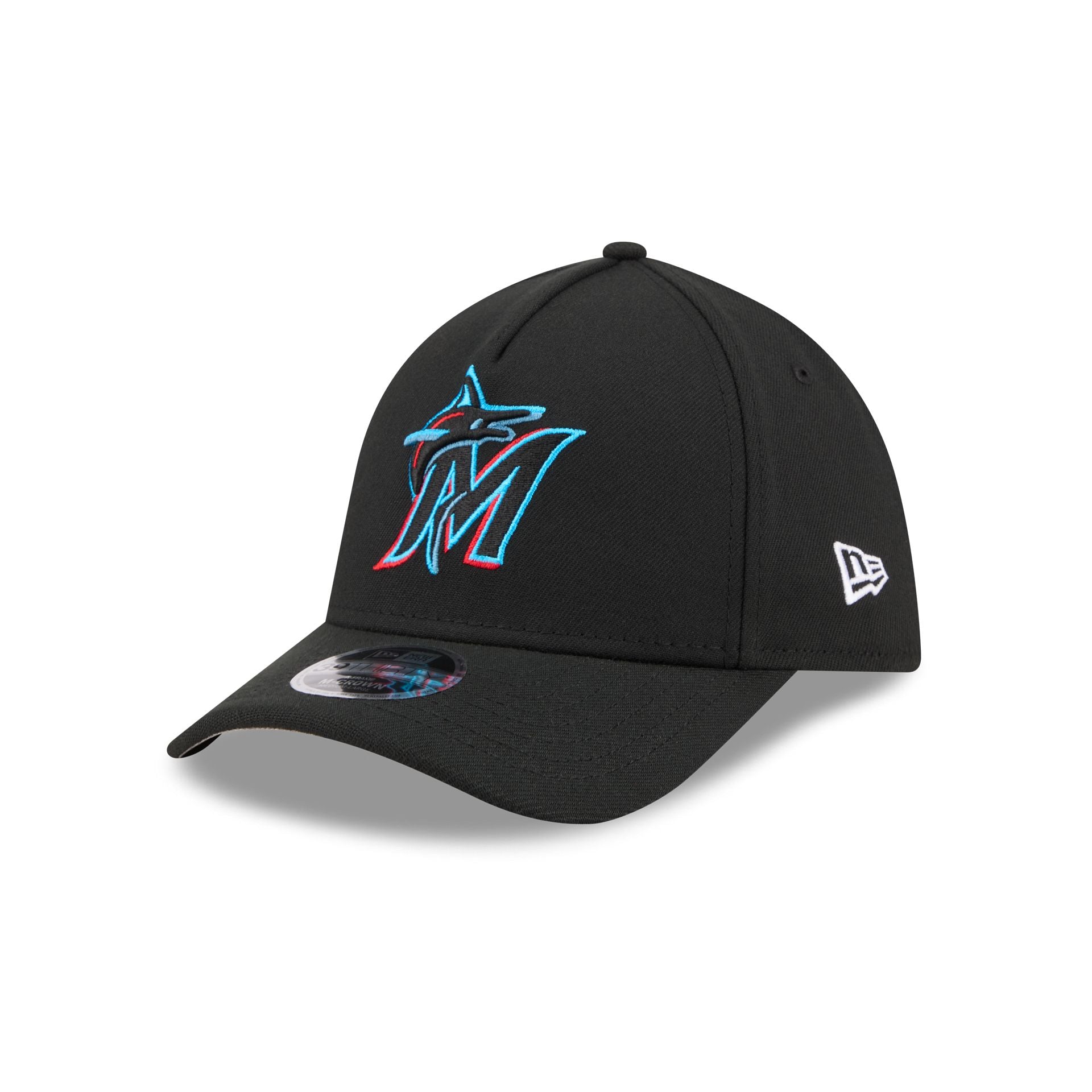 Miami Marlins 39Thirty M-Crown A-Frame Stretch Fit Hat