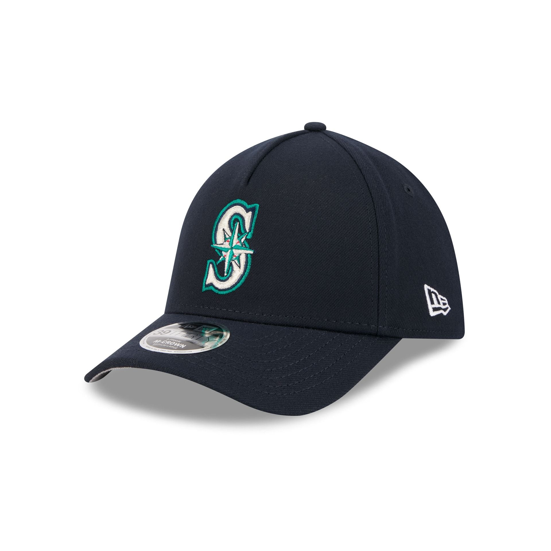 Seattle Mariners 39Thirty M-Crown A-Frame Stretch Fit Hat