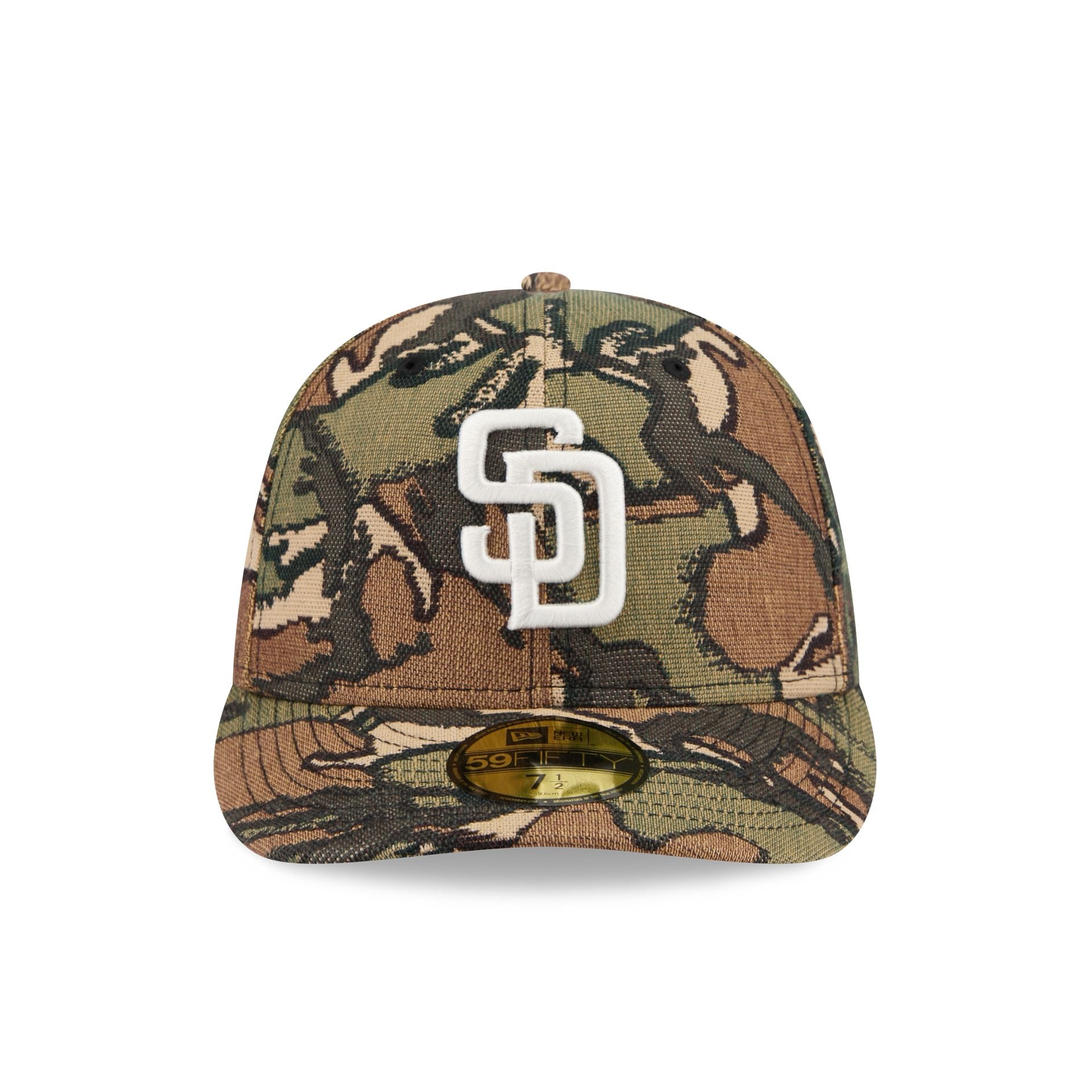 Alternative view of San Diego Padres Three Looms Jacquard Camo 59Fifty Fitted Hat
